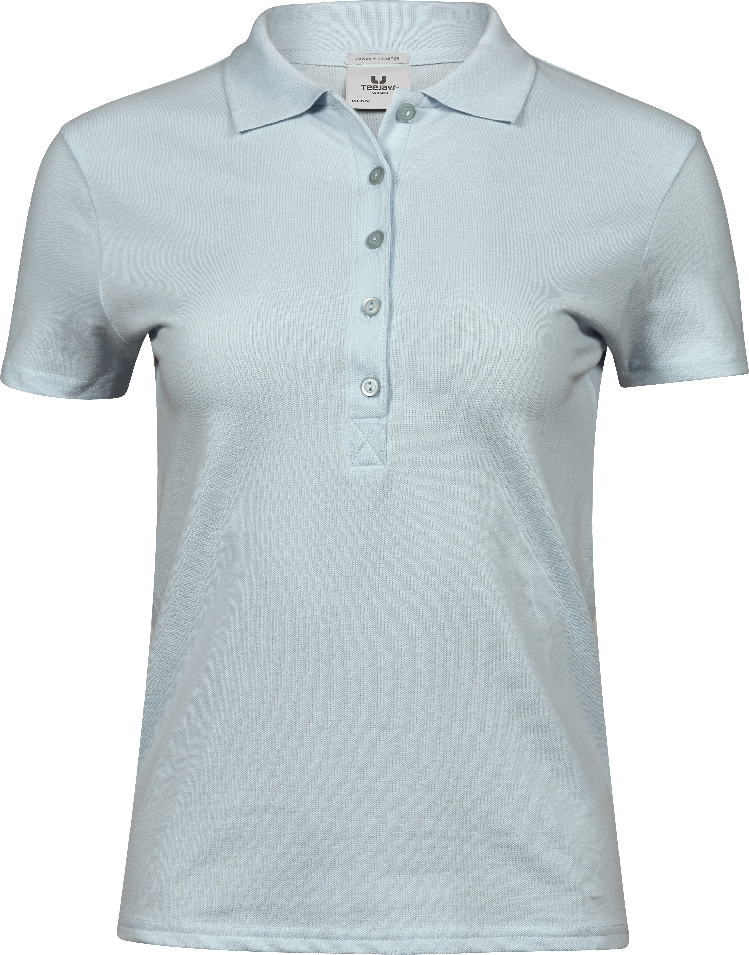 Luxury Stretch Polo, piké för damer från Tee Jays i Isblå