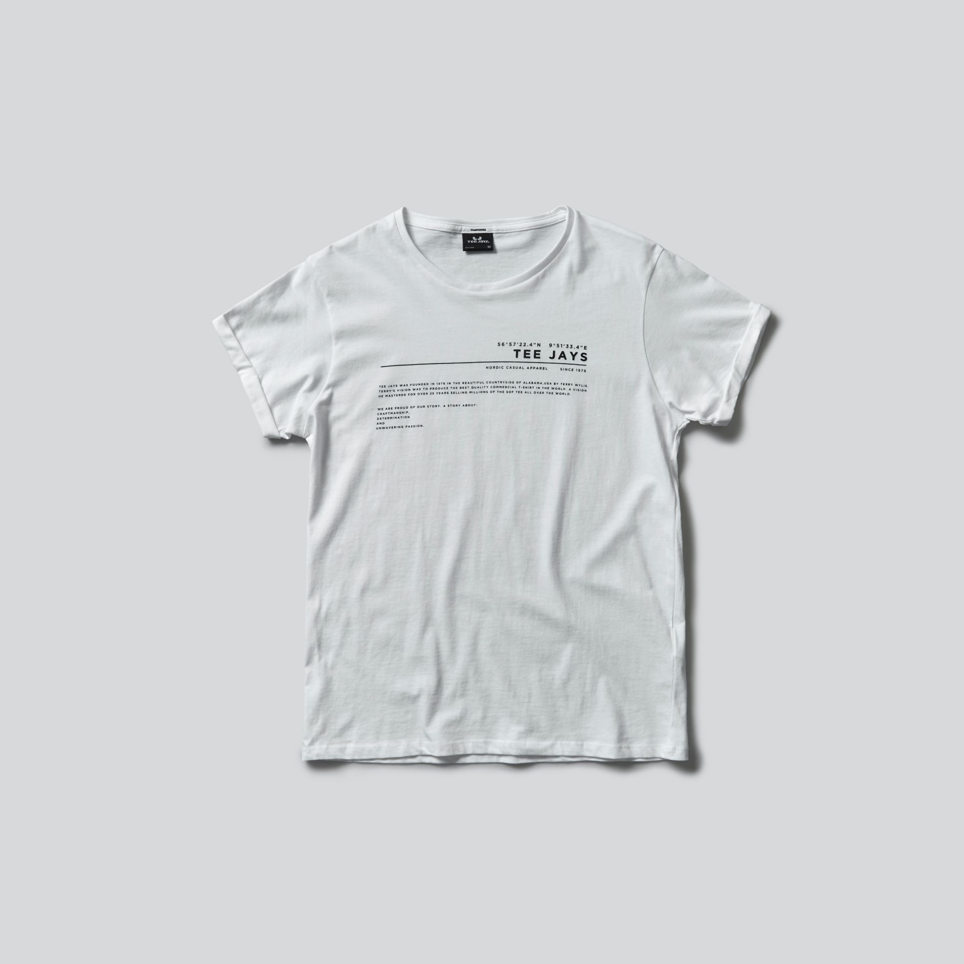 Tee Jays R5062.9 History Roll-Up Tee 