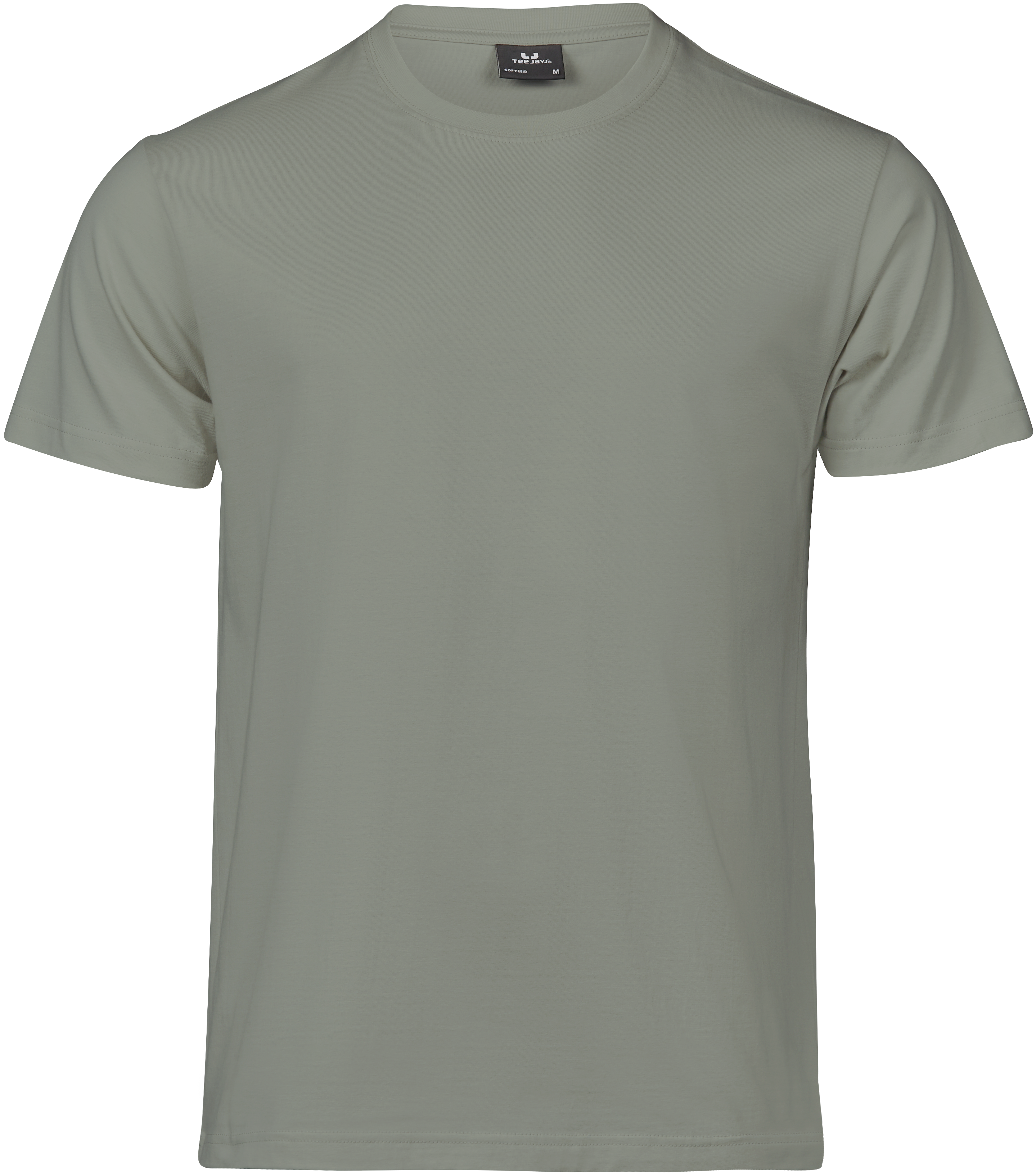 Sof Tee, t-shirt för herrar från Tee Jays i Salviagrön