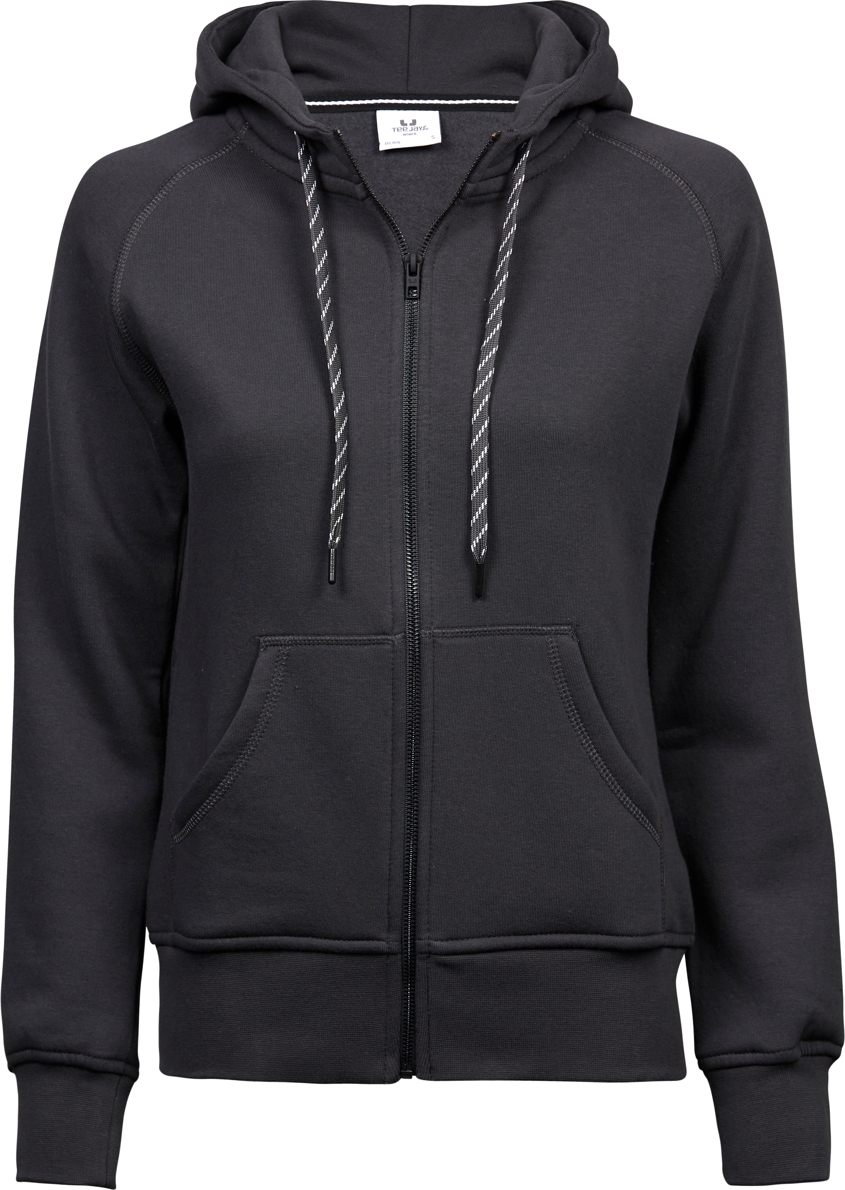 Fashion Full Zip Hood, huvtröja för damer från Tee Jays i Mörkgrå