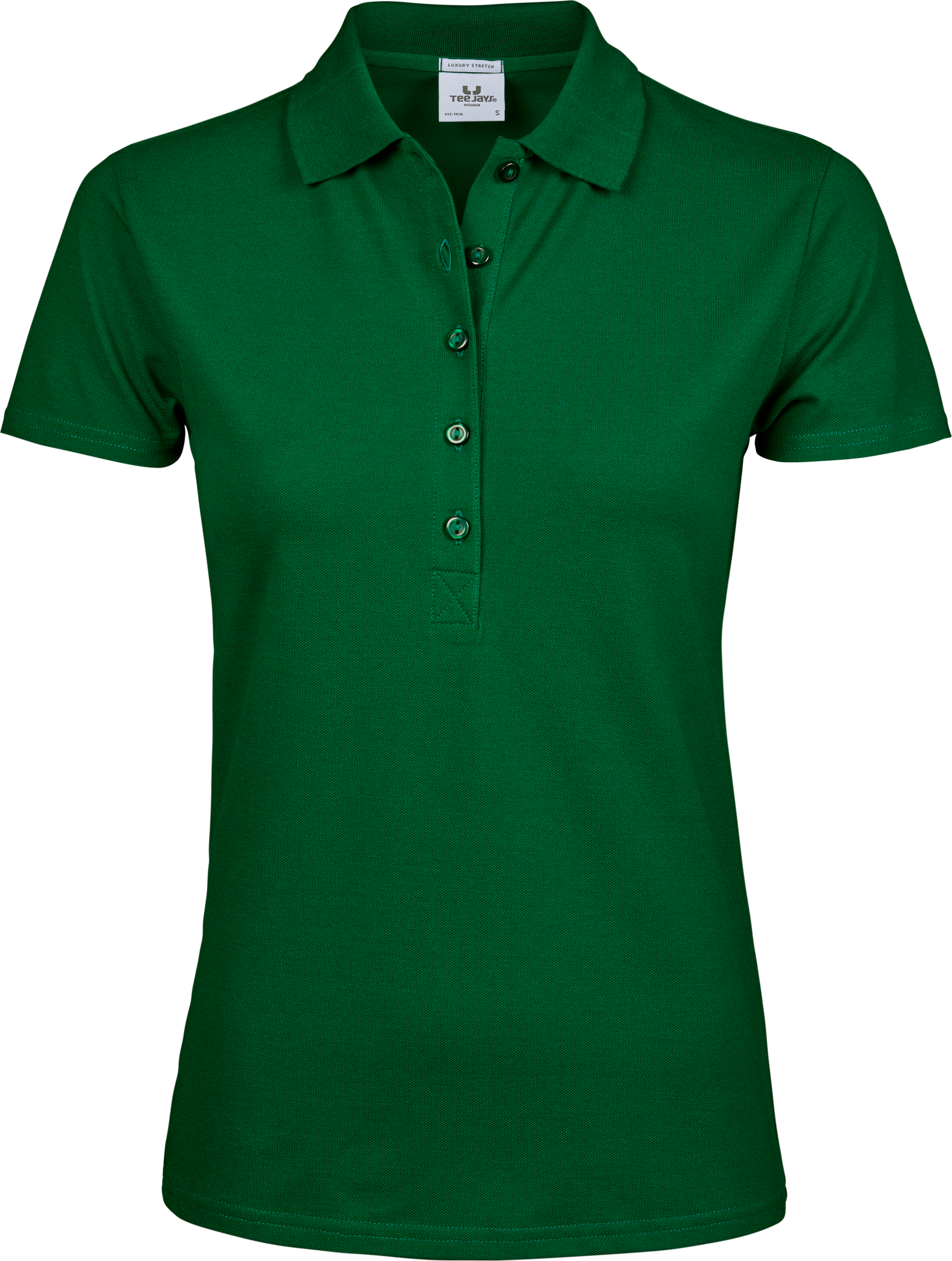 Luxury Stretch Polo, piké för damer från Tee Jays i Skogsgrön