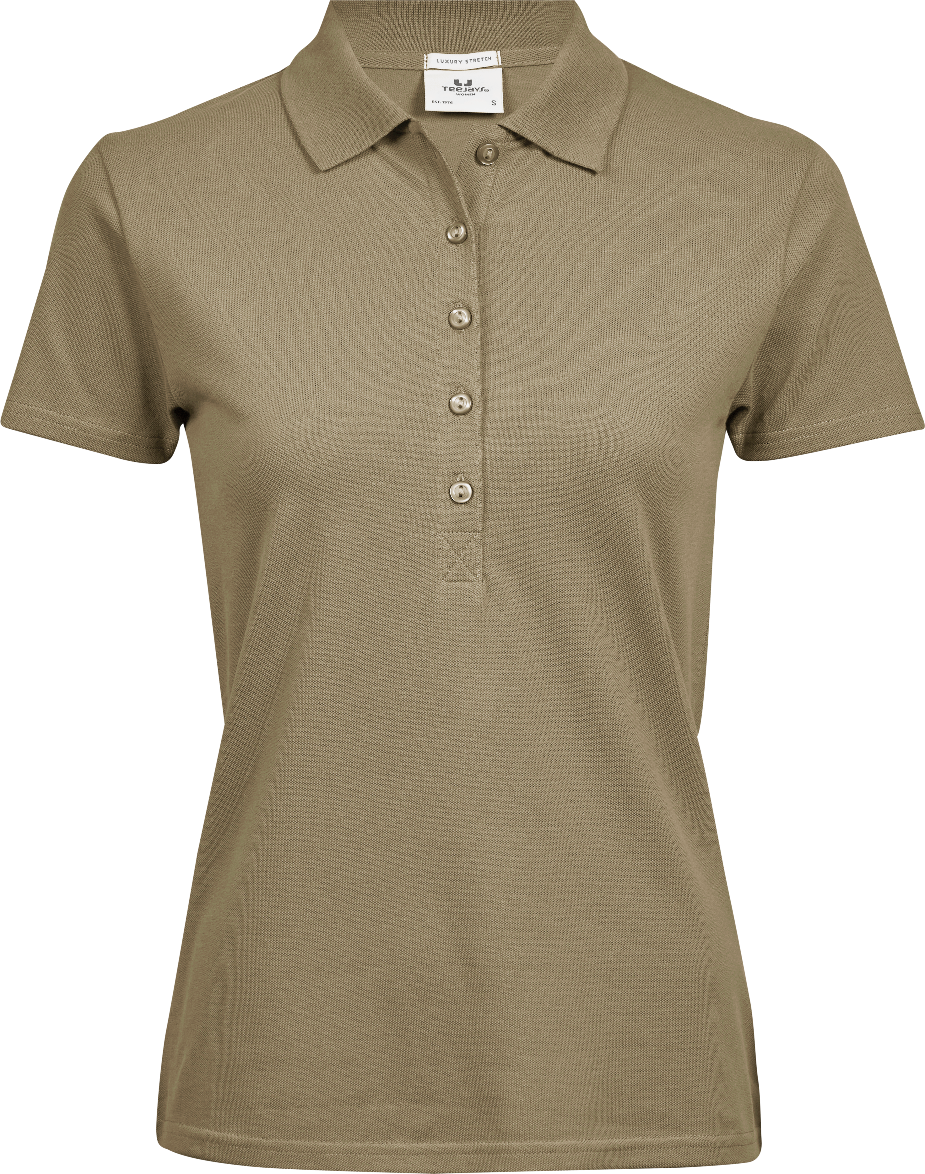 Luxury Stretch Polo, piké för damer från Tee Jays i Kitt