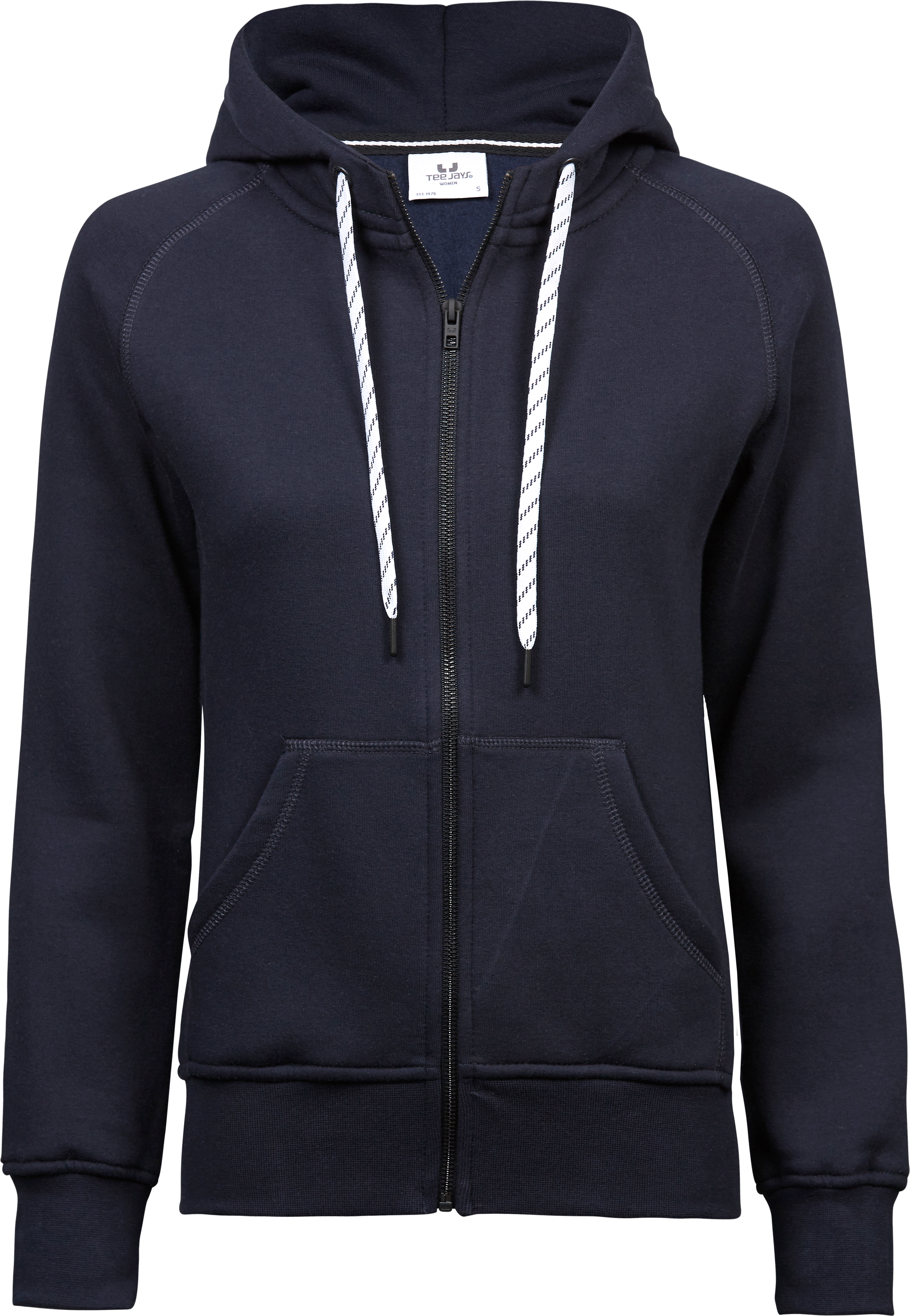 Fashion Full Zip Hood, huvtröja för damer från Tee Jays i Marinblå