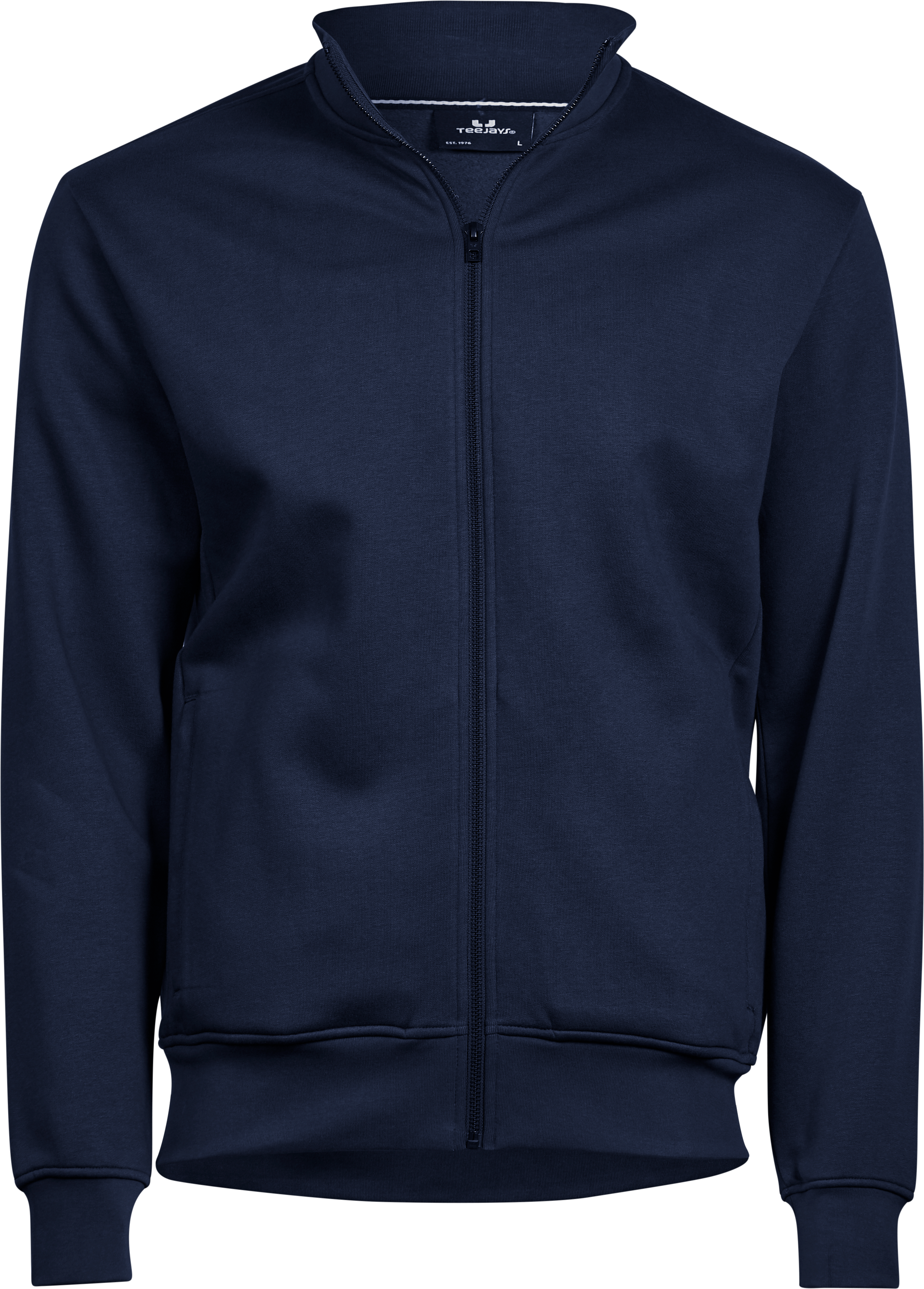 Full Zip Sweat Cardigan, kofta för herrar från Tee Jays i Marinblå