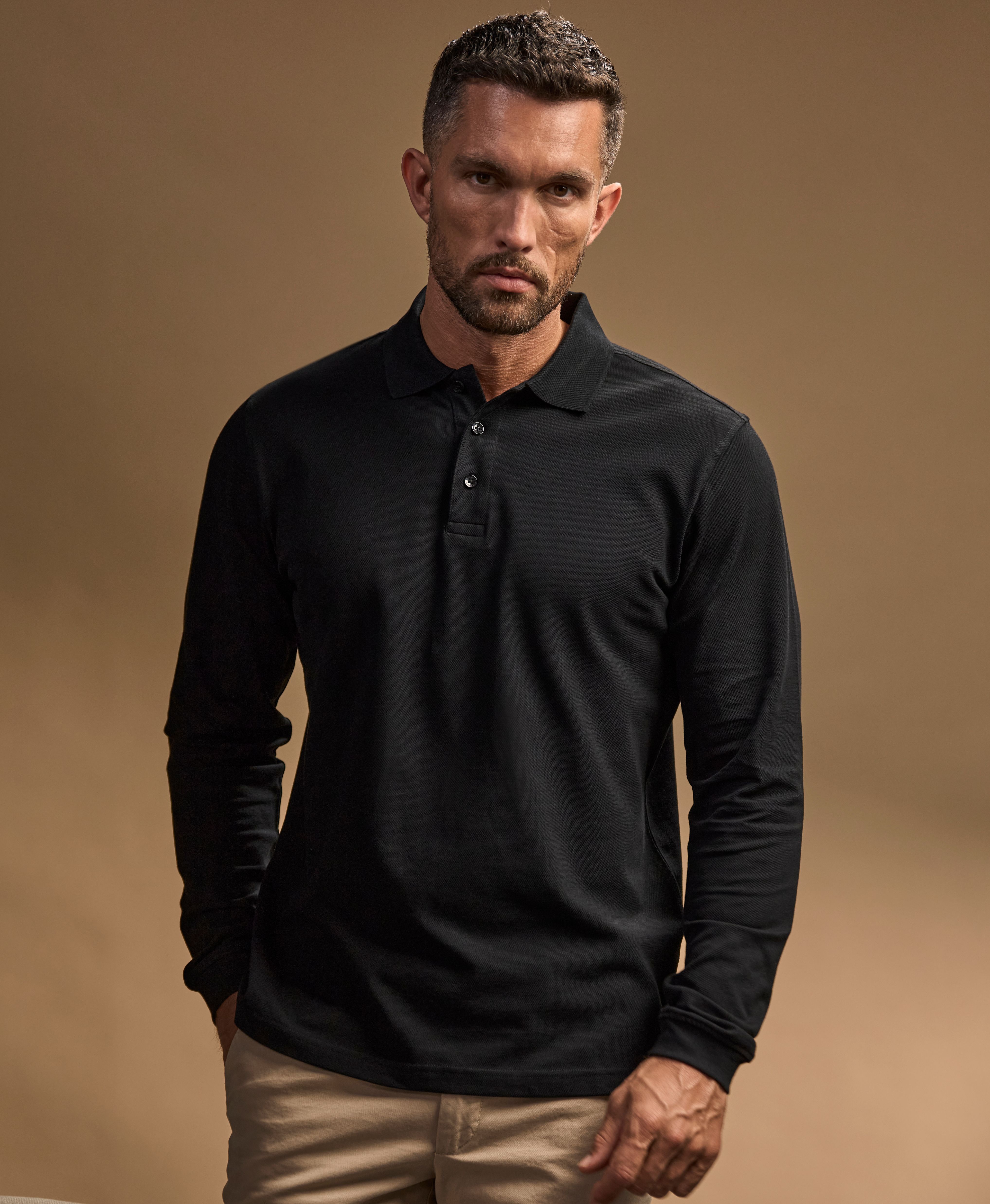 Tee Jays 1406 Luxury Stretch Long Sleeve Polo