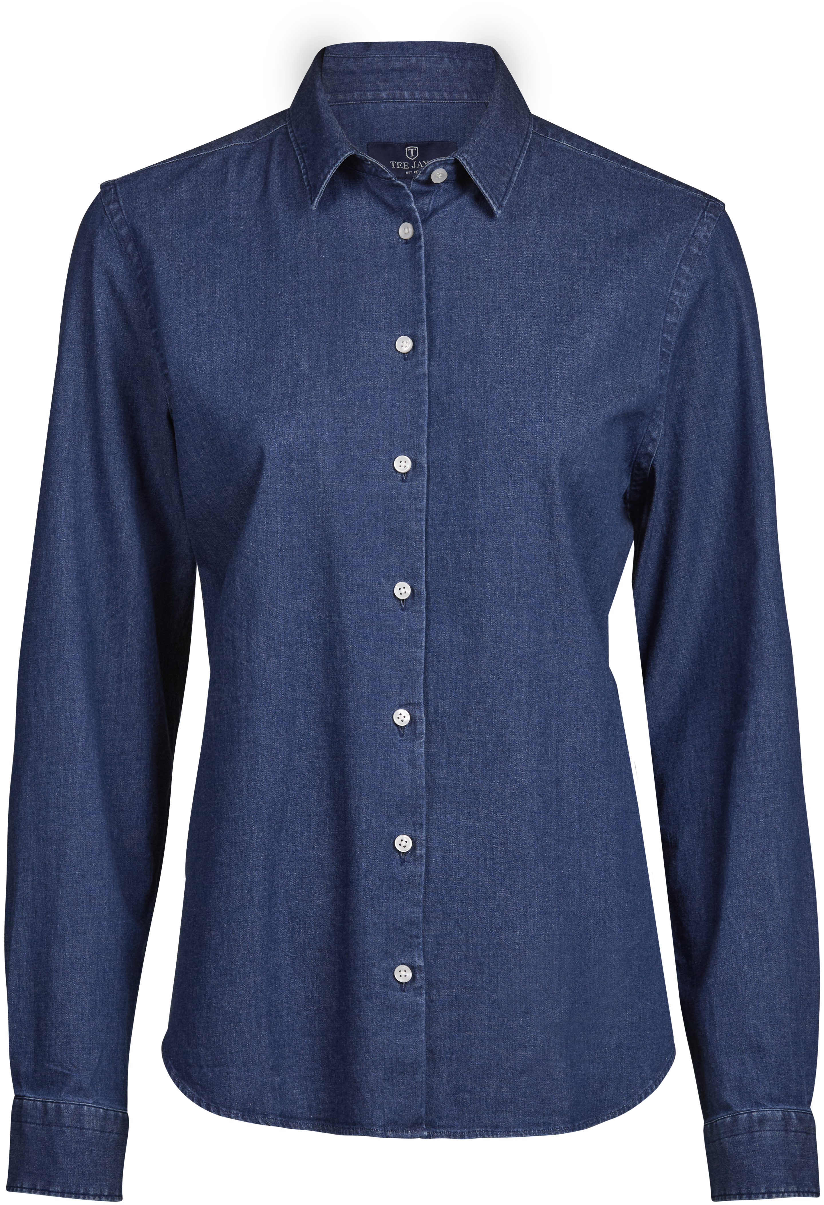Denim Shirt, skjorta för damer från Tee Jays i Blå denim