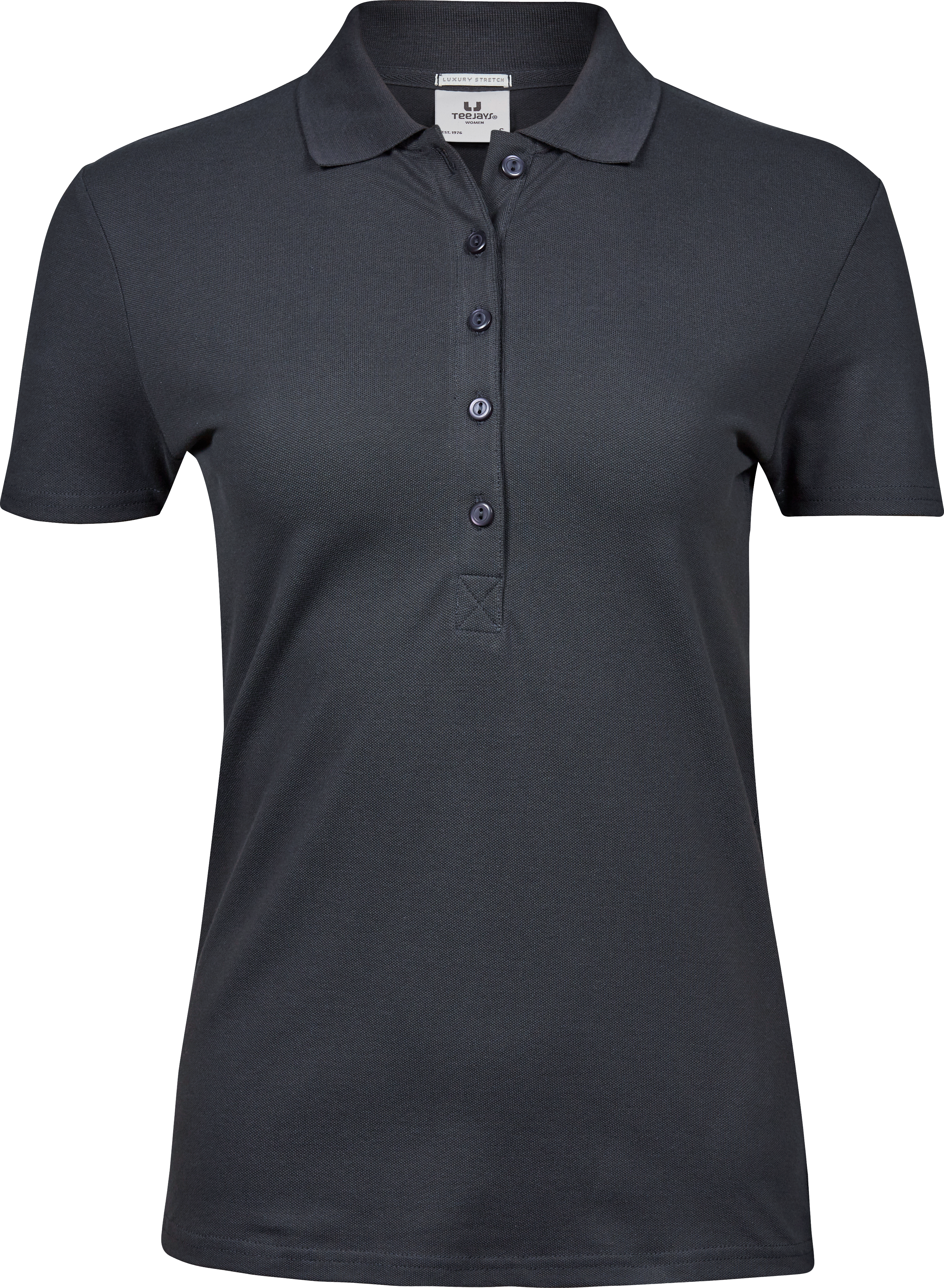 Luxury Stretch Polo, piké för damer från Tee Jays i Mörkgrå