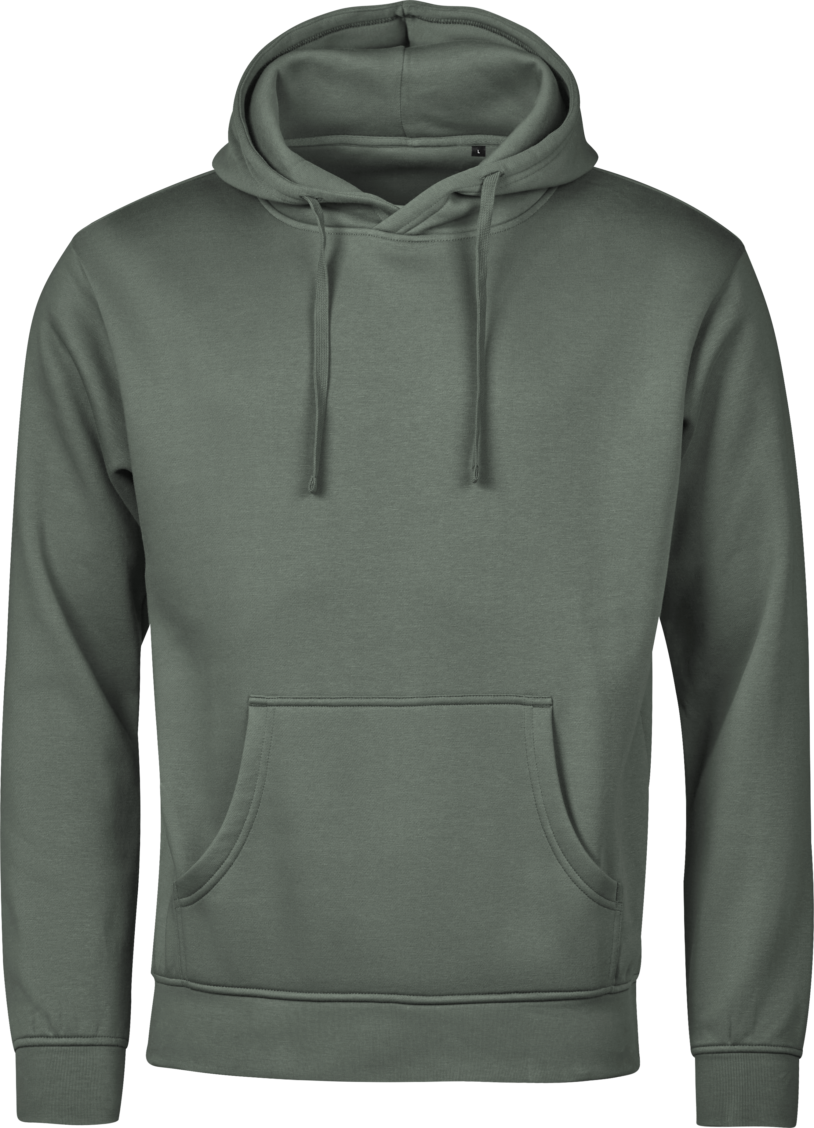 Unlabeled Hoodie, huvtröja unisex från Tee Jays i Lövgrön