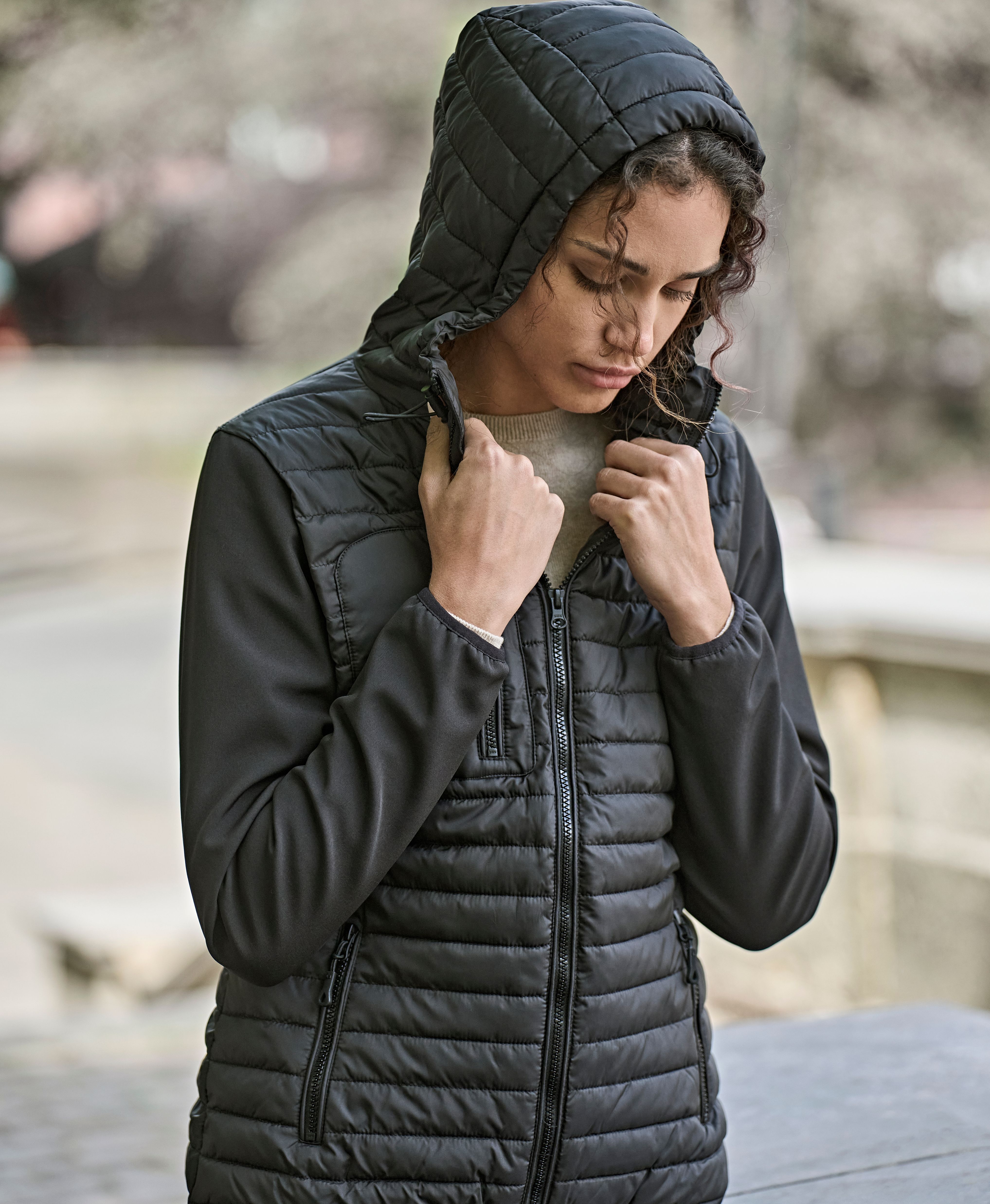 Tee Jays 9629 Women's Hooded Crossover Jacket