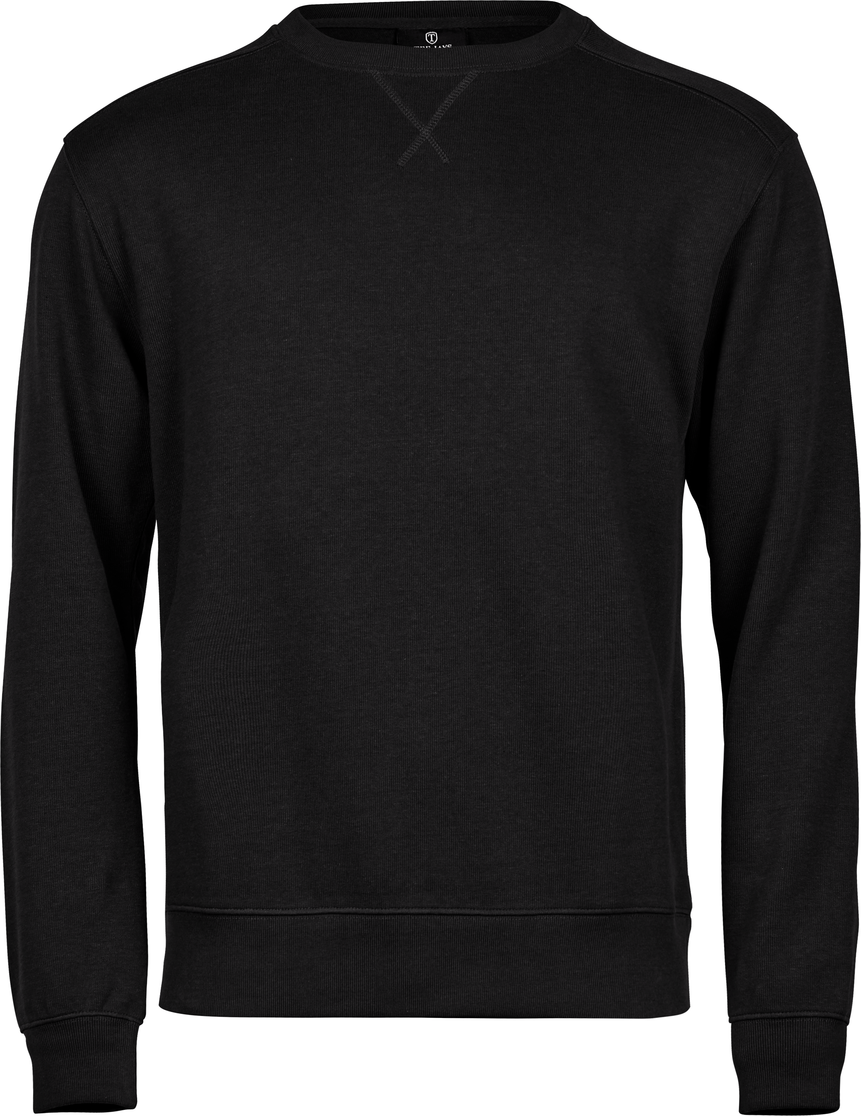 Ribbed Interlock Crew Neck, sweatshirt för herrar från Tee Jays