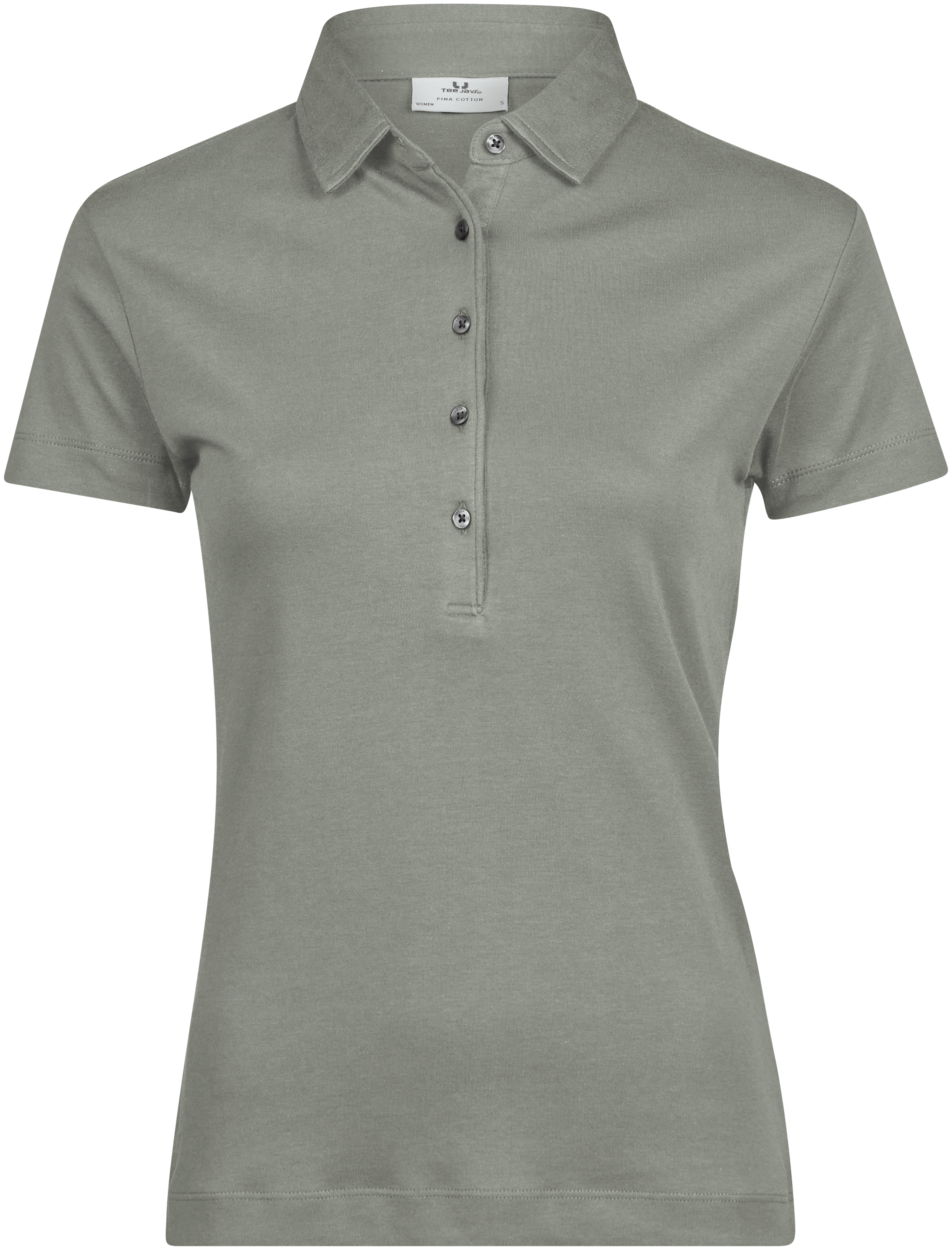 Pima Cotton Polo, piké för damer från Tee Jays i Salviagrön