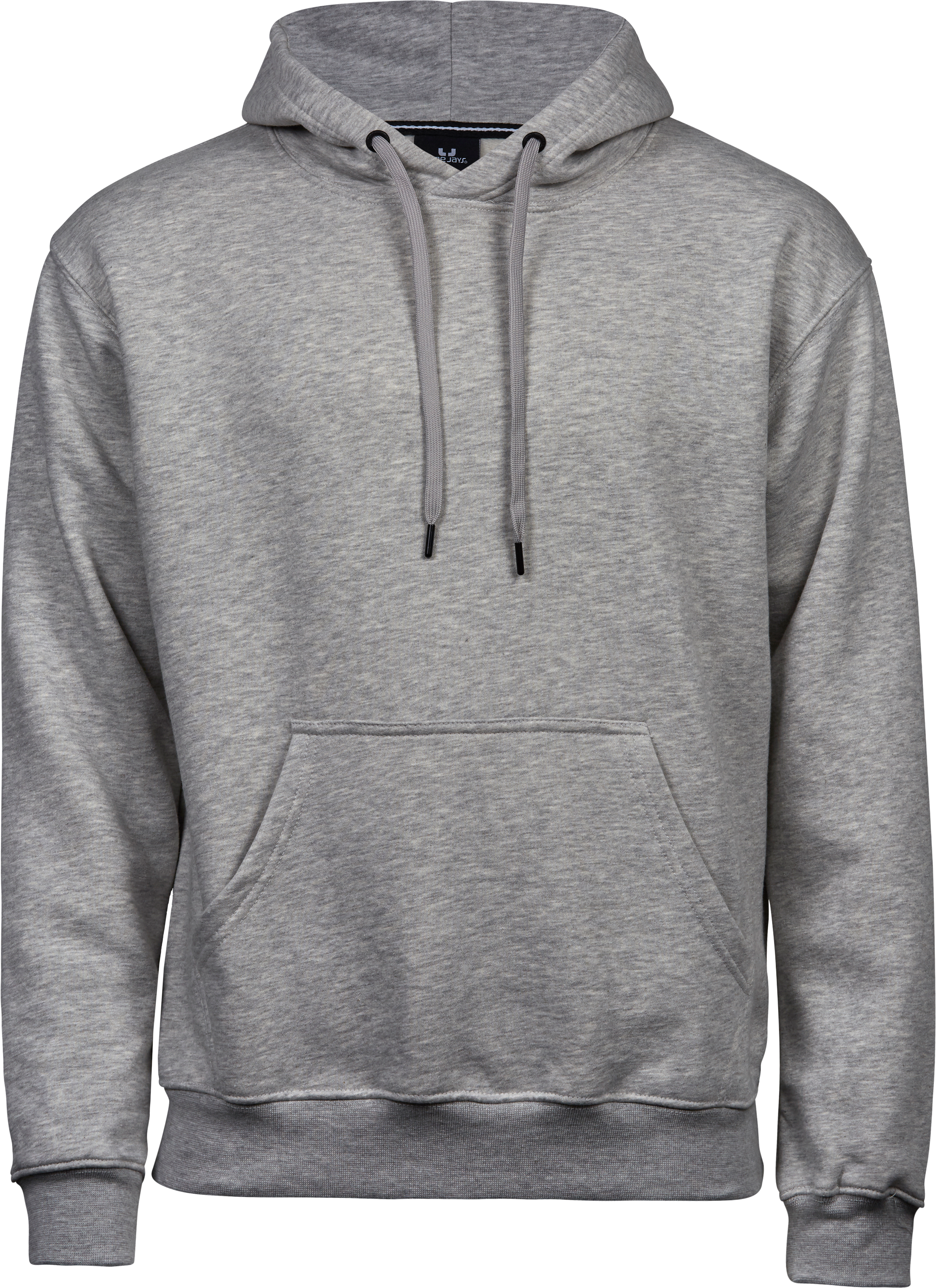 Hooded Sweatshirt, huvtröja för herrar från Tee Jays i Grå melange