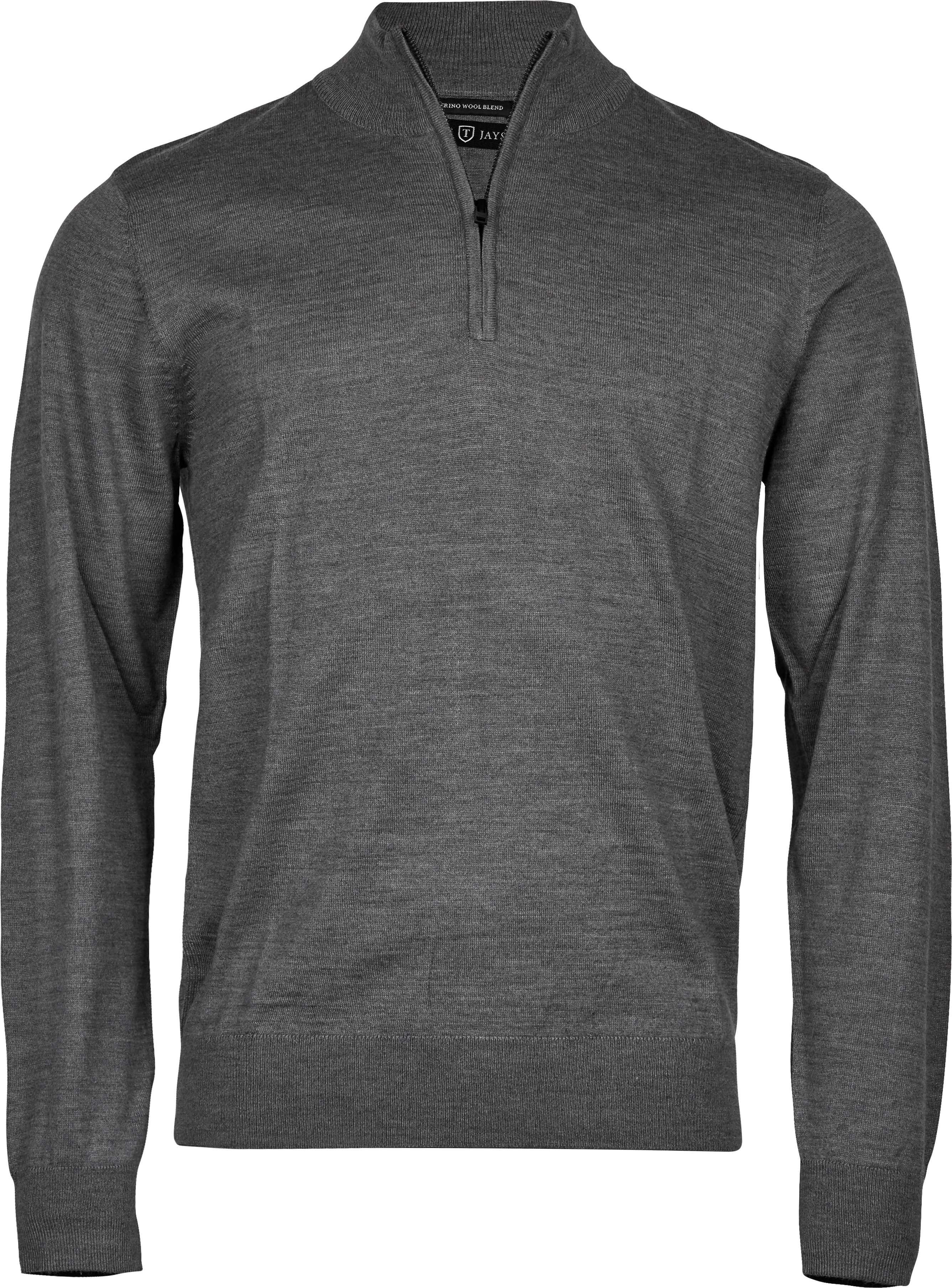 Half Zip Knit, stickad tröja för herrar från Tee Jays i Grå melange