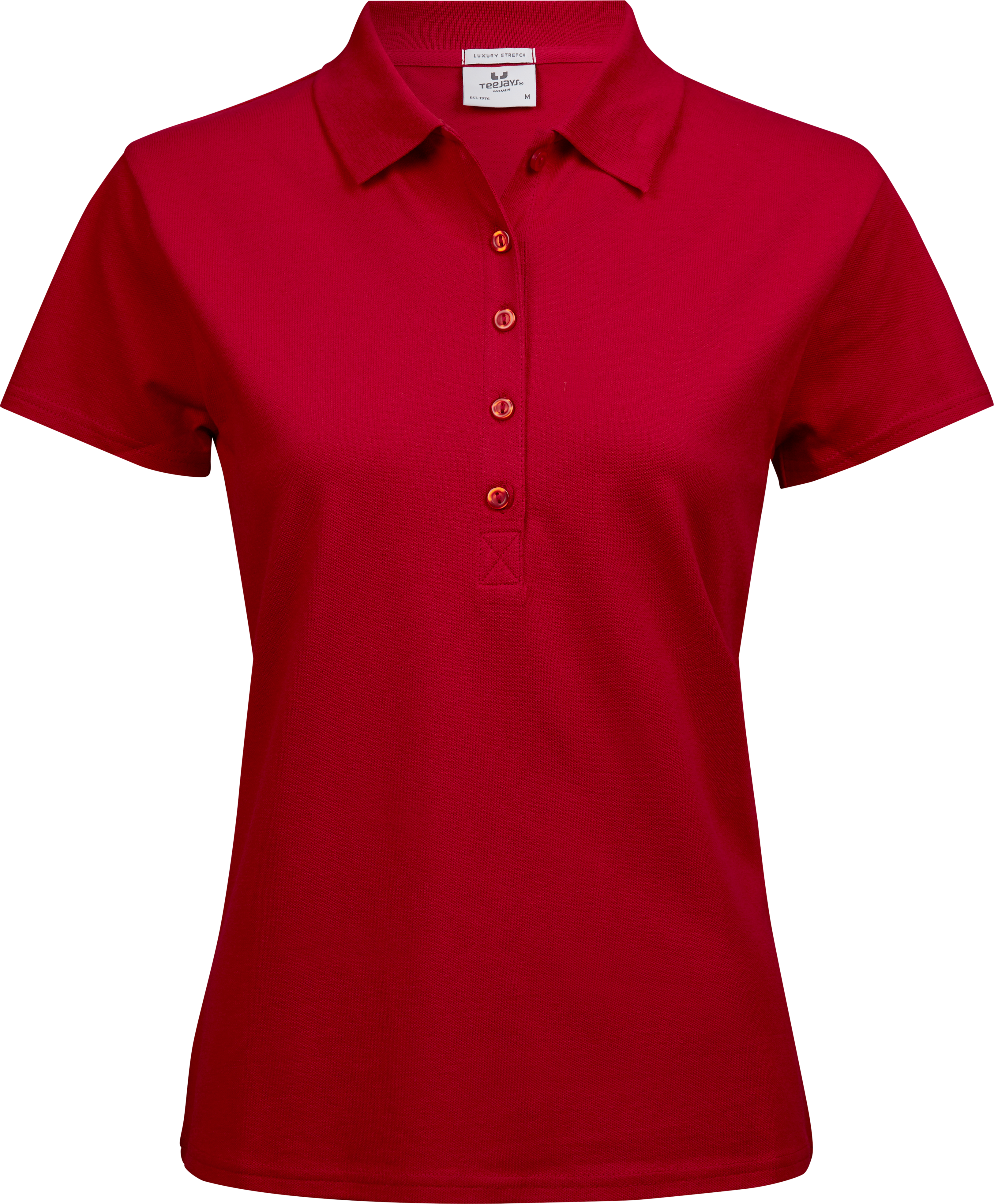 Luxury Stretch Polo, piké för damer från Tee Jays i Röd