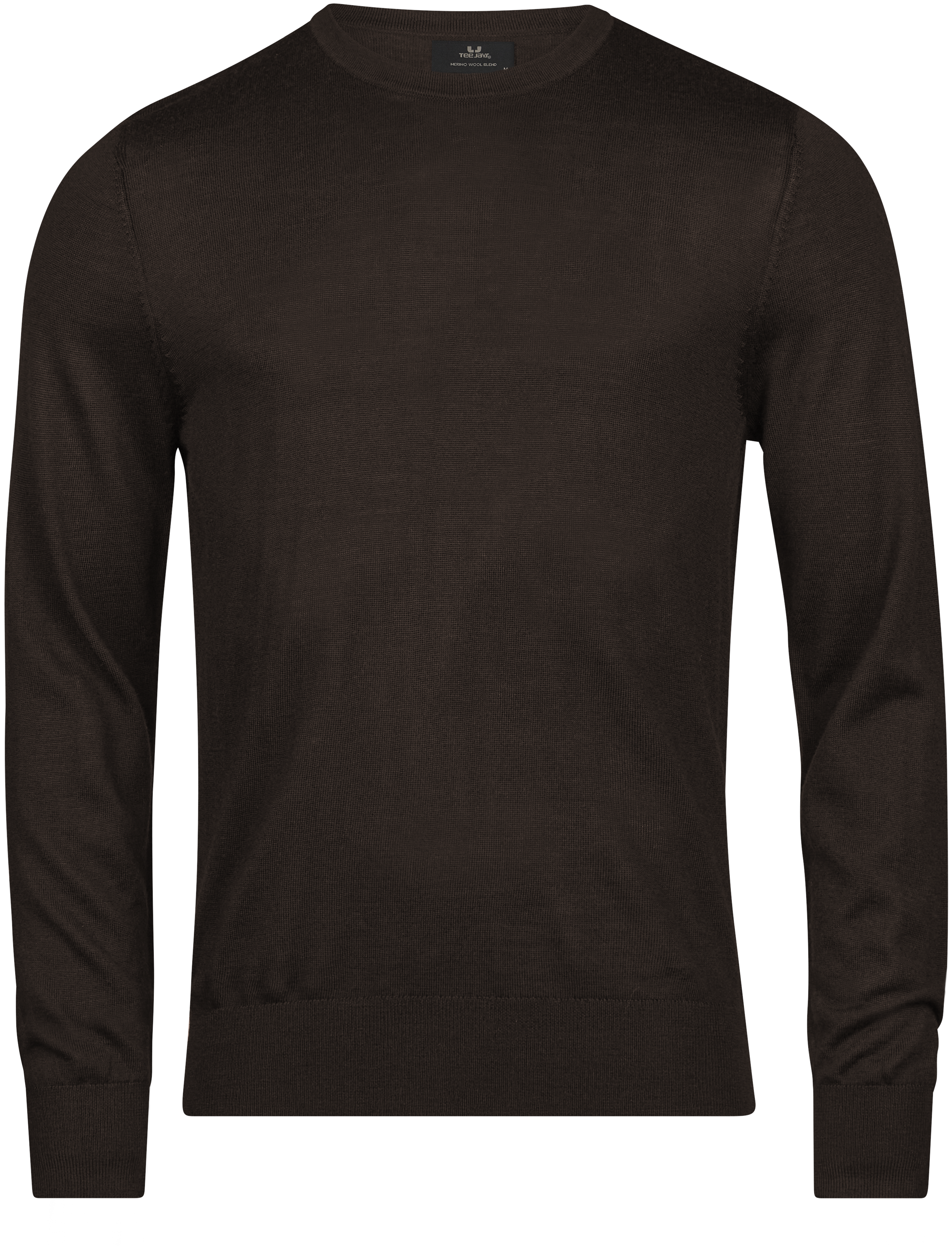 Crew Neck Knit, stickad tröja för herrar från Tee Jays i Mocka