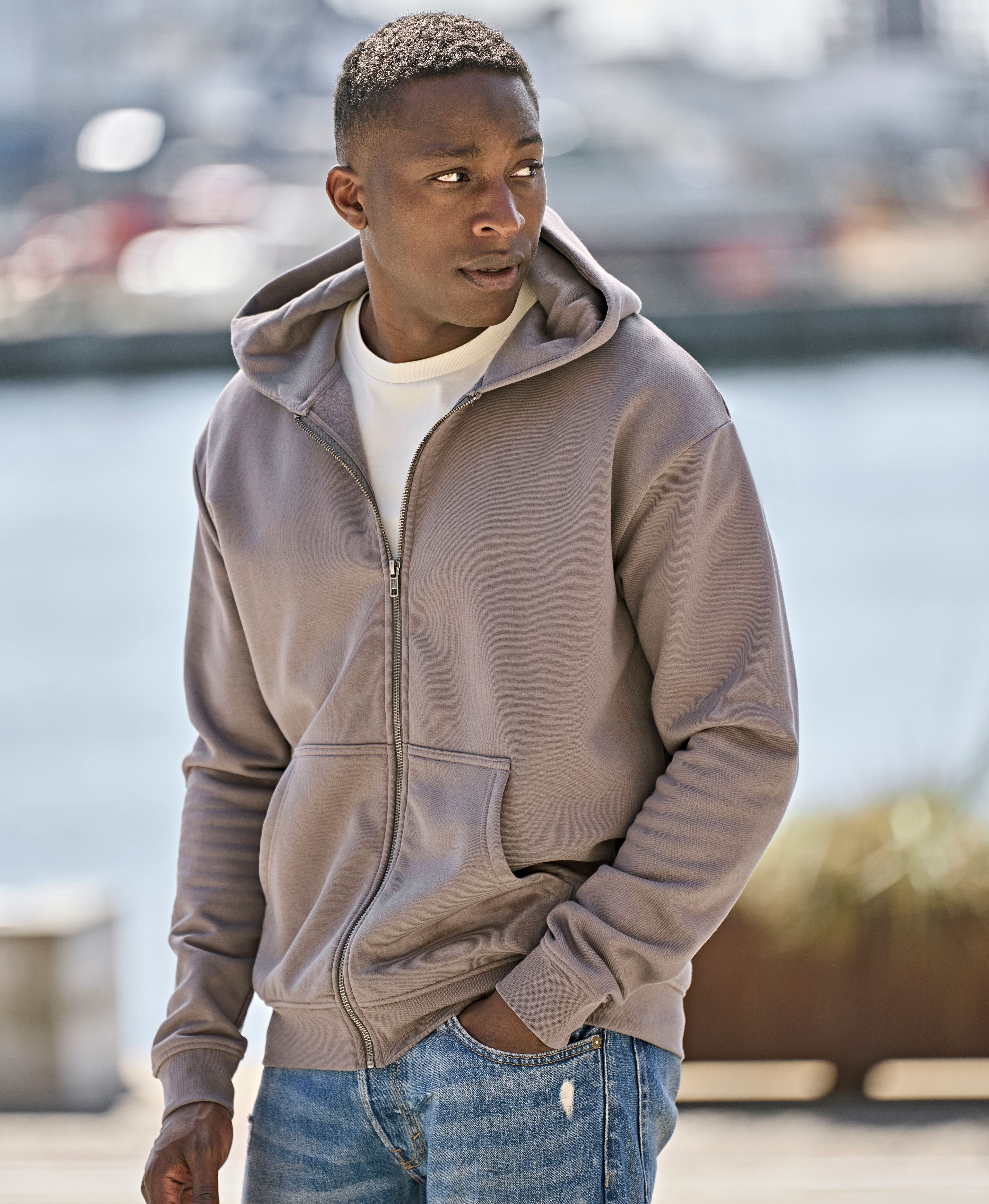 Tee Jays 5154 UNLABELED Hooded Full Zip Sweatshirt
