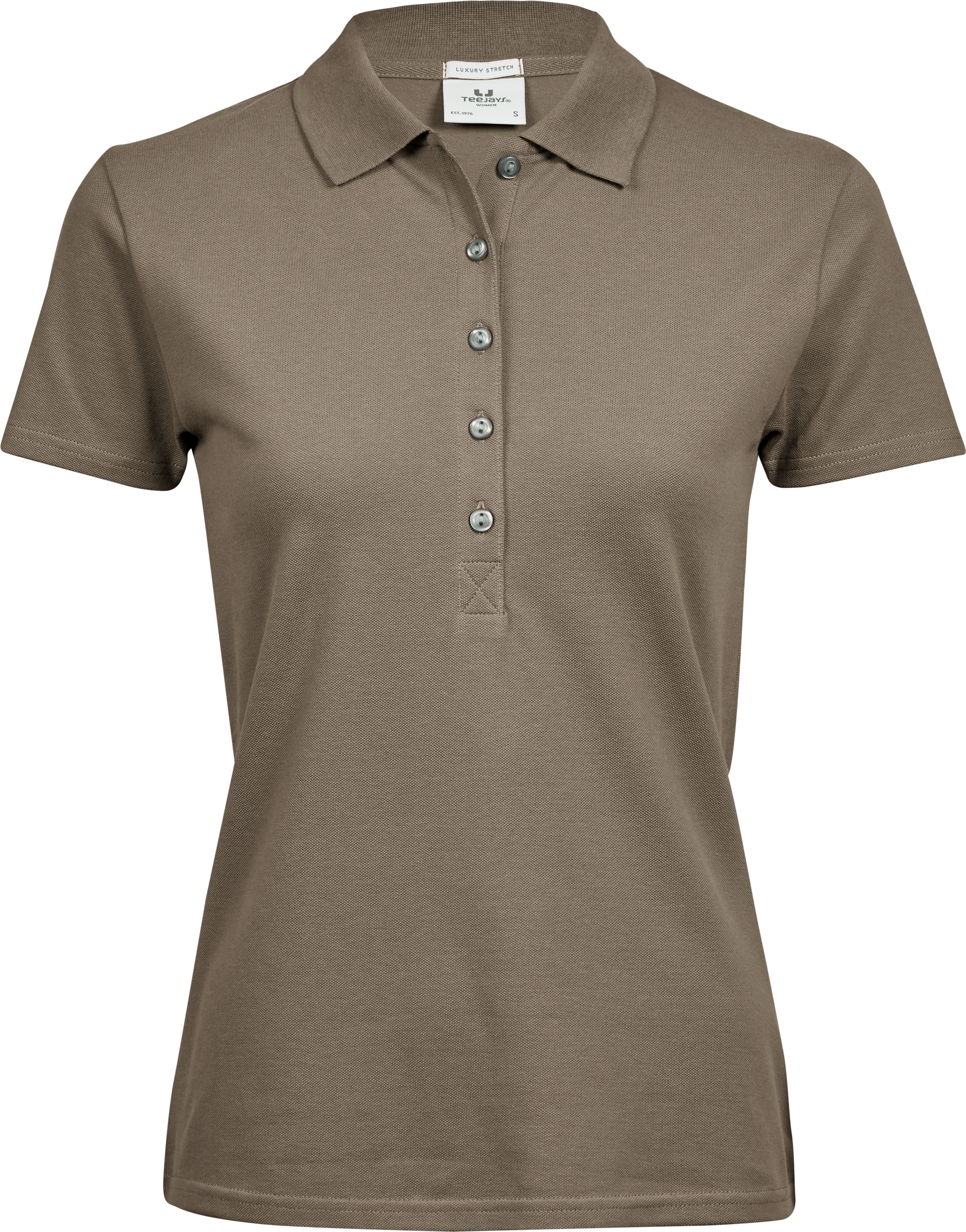 Luxury Stretch Polo, piké för damer från Tee Jays i Lergrå