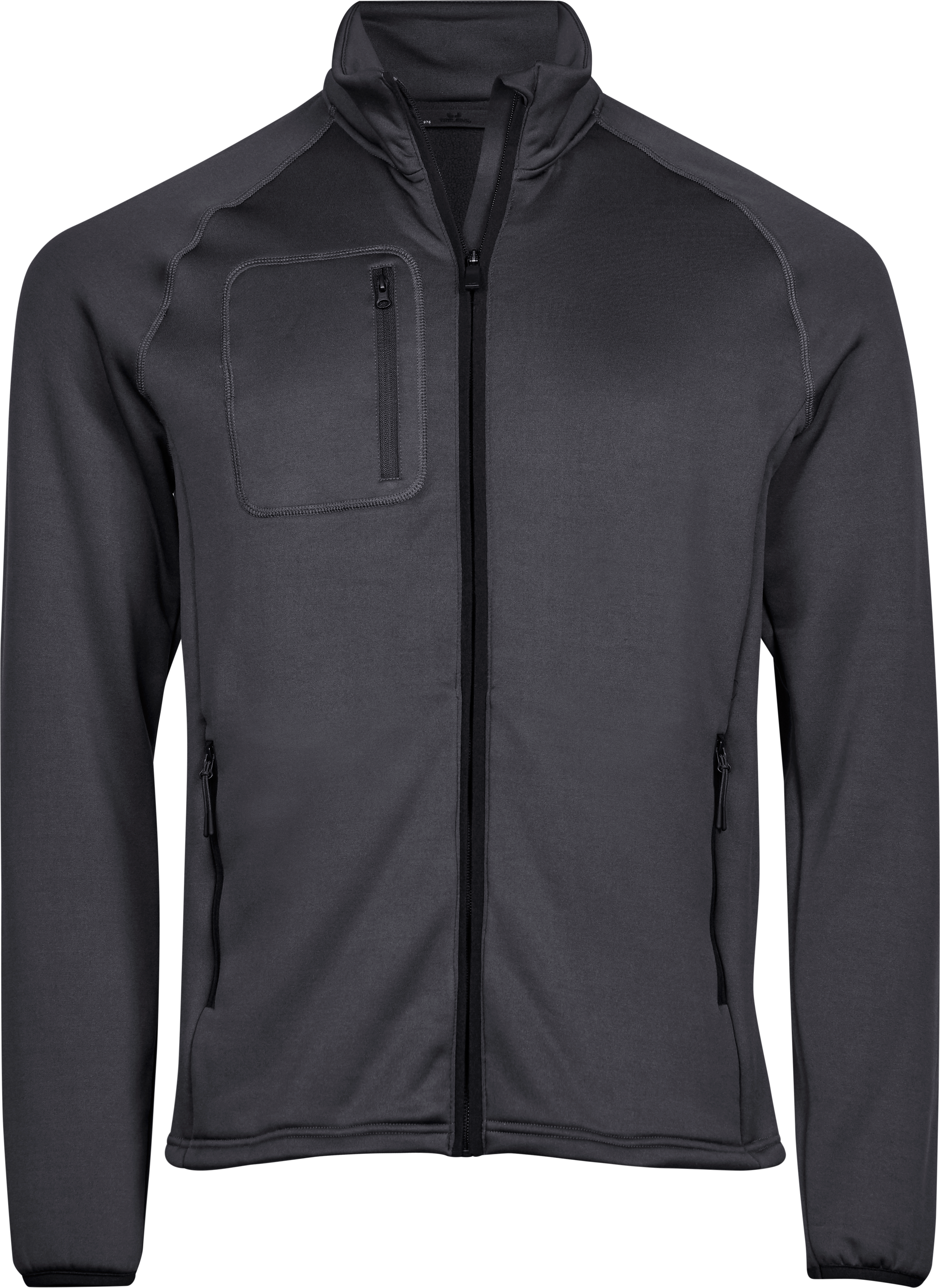 Stretch Fleece, fleecejacka för herrar från Tee Jays i Mörkgrå