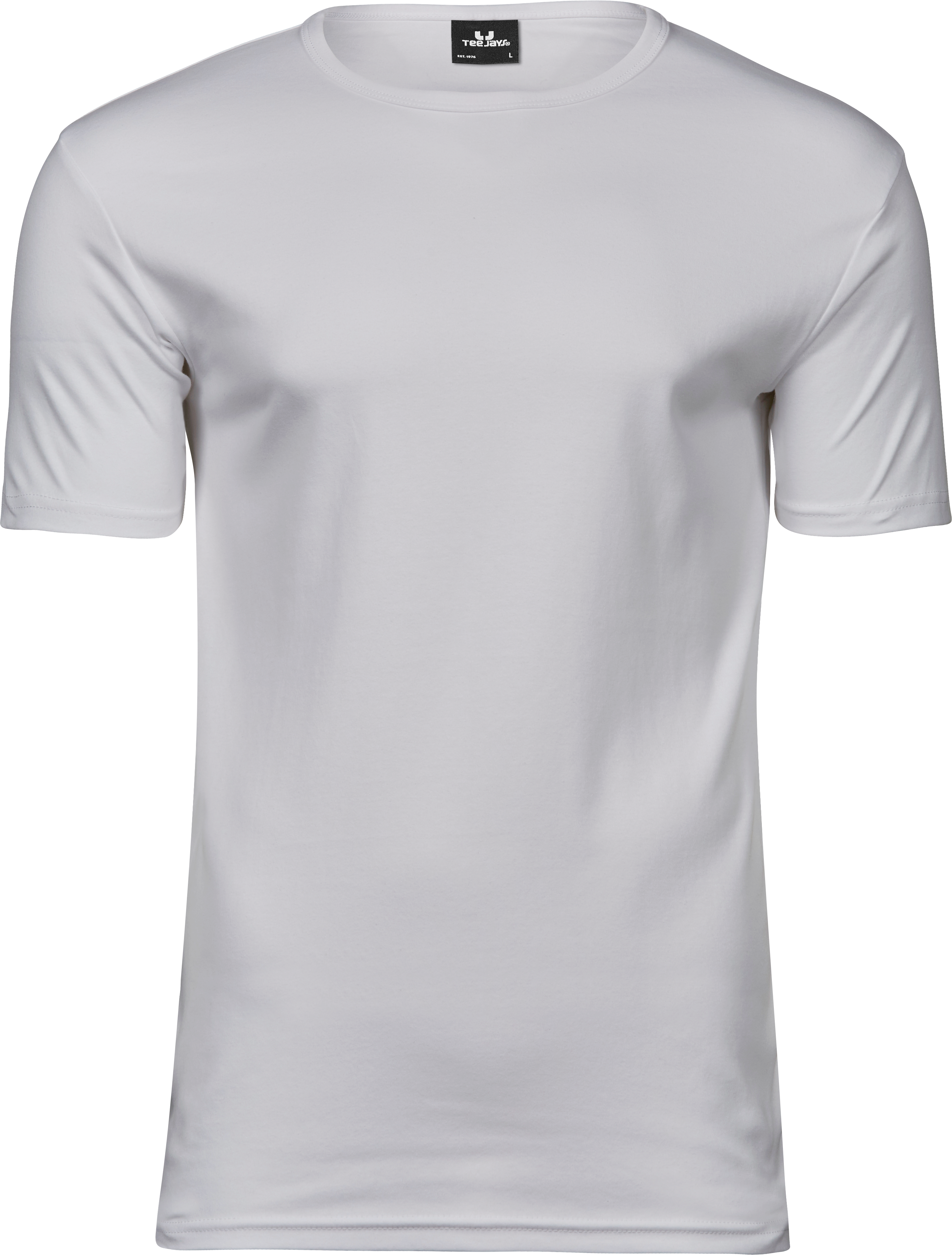 Interlock Tee, t-shirt för herrar från Tee Jays i Vit