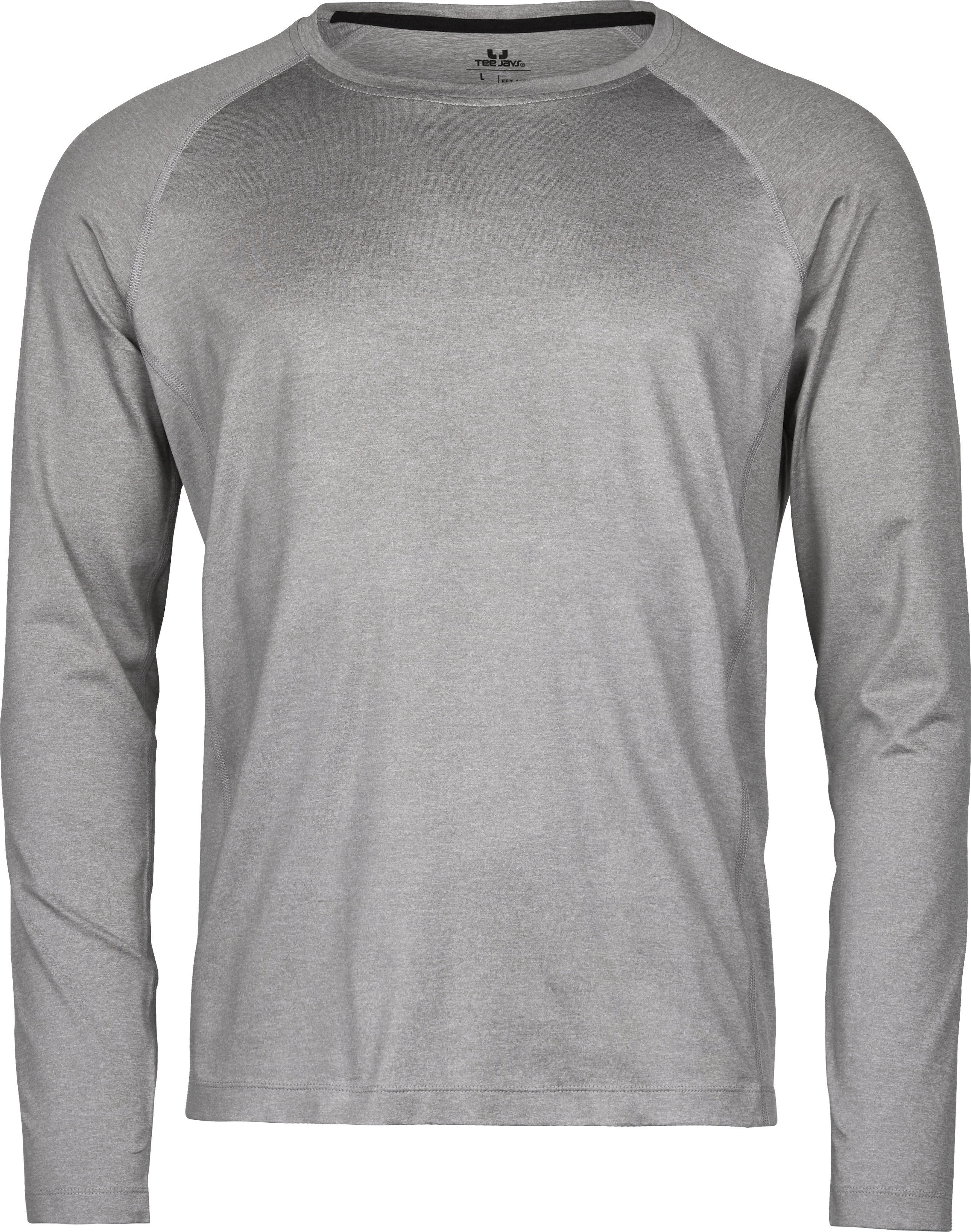 Long Sleeve CoolDry Tee, långärmad t-shirt för herrar från Tee Jays i Grå melange