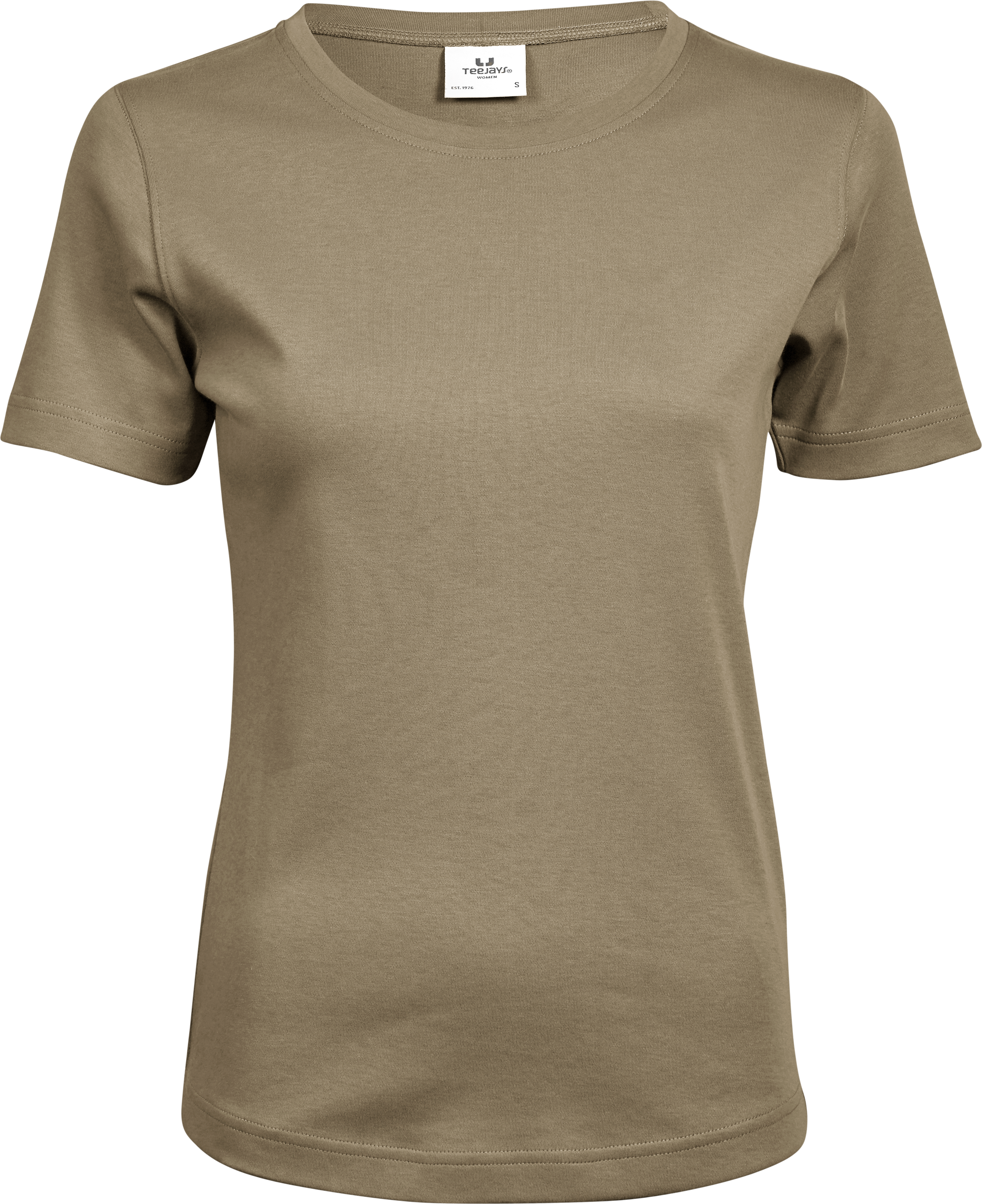 Interlock Tee, t-shirt för damer från Tee Jays i Kitt
