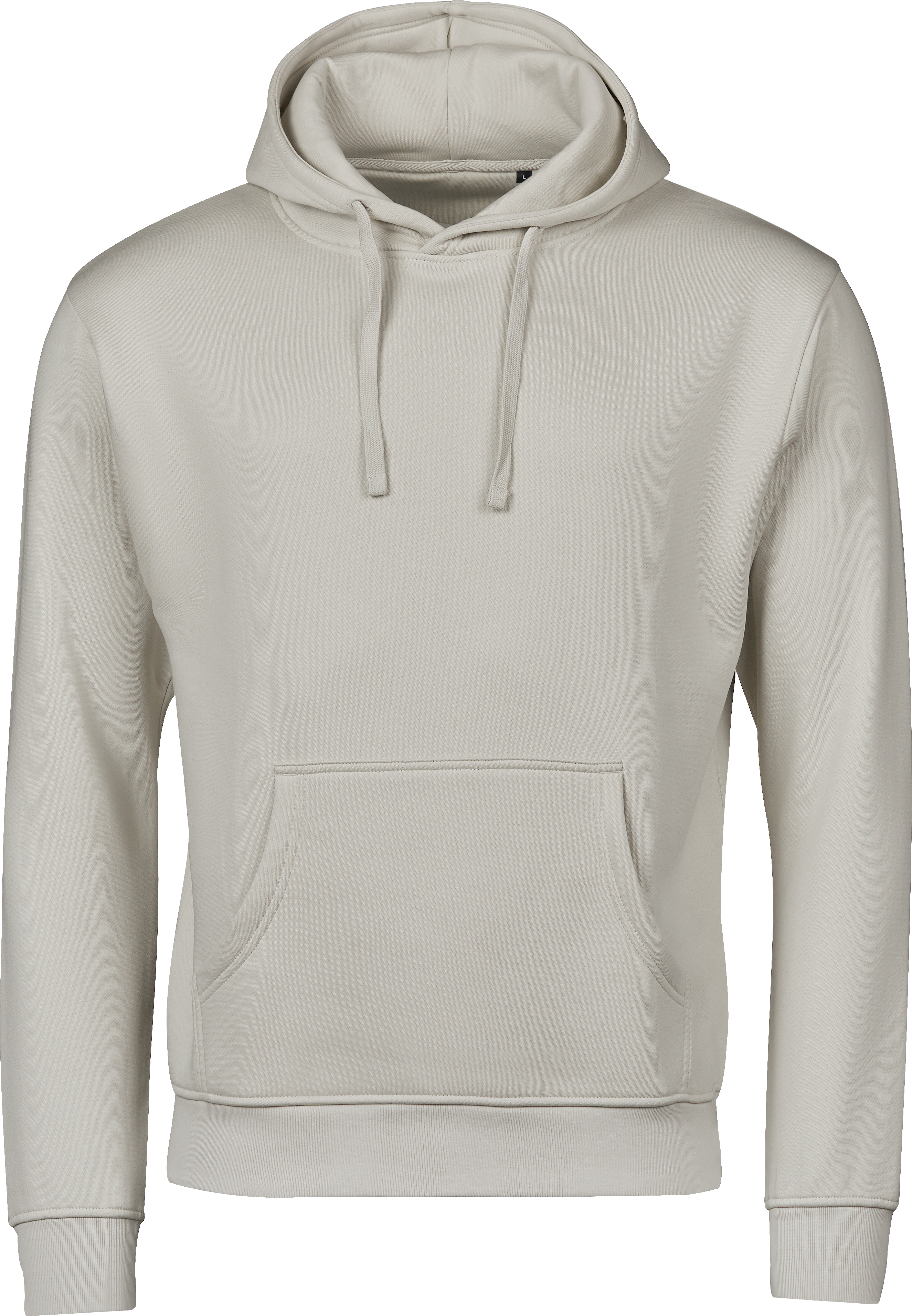 Unlabeled Hoodie, huvtröja unisex från Tee Jays i Cement