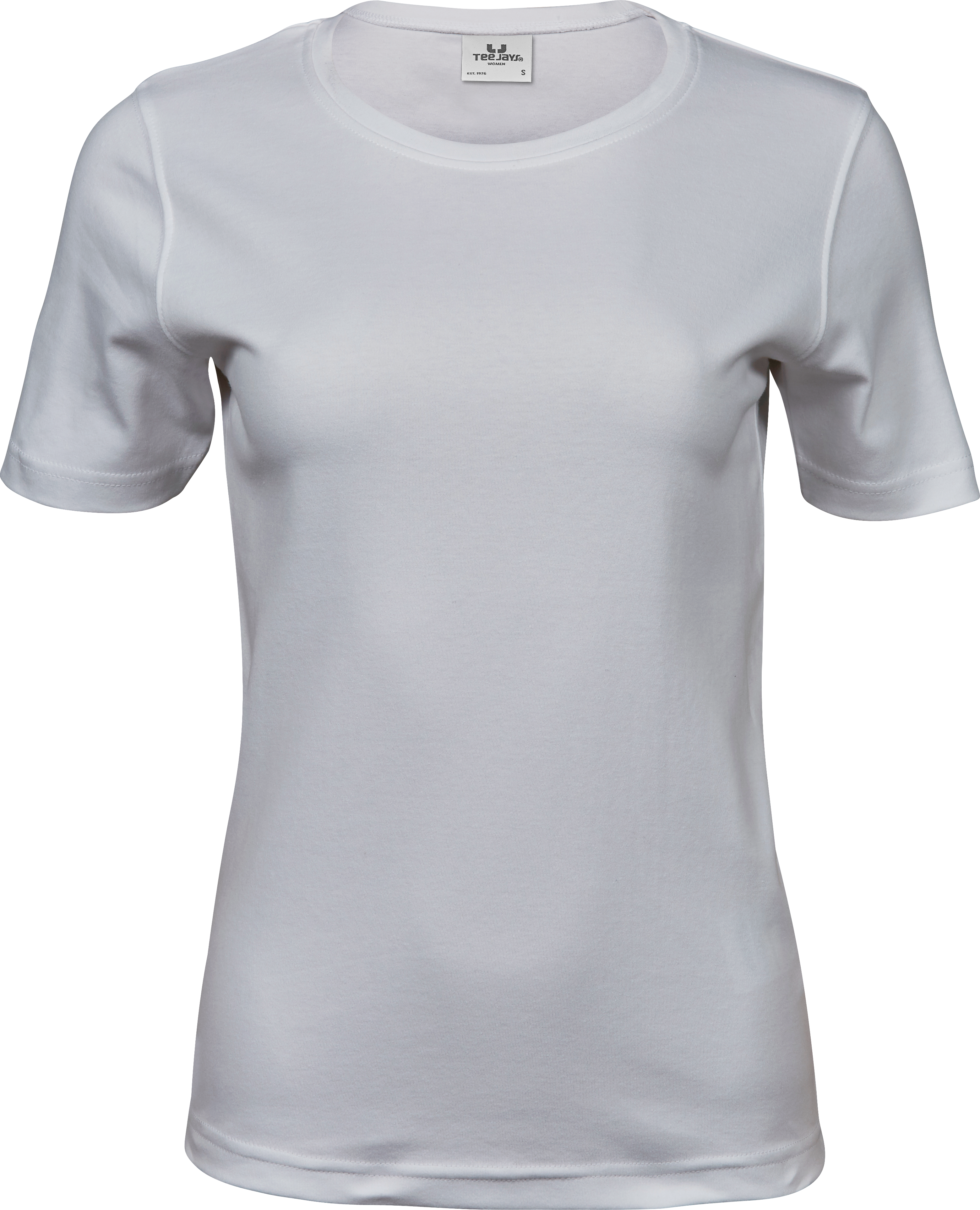 Interlock Tee, t-shirt för damer från Tee Jays i Vit