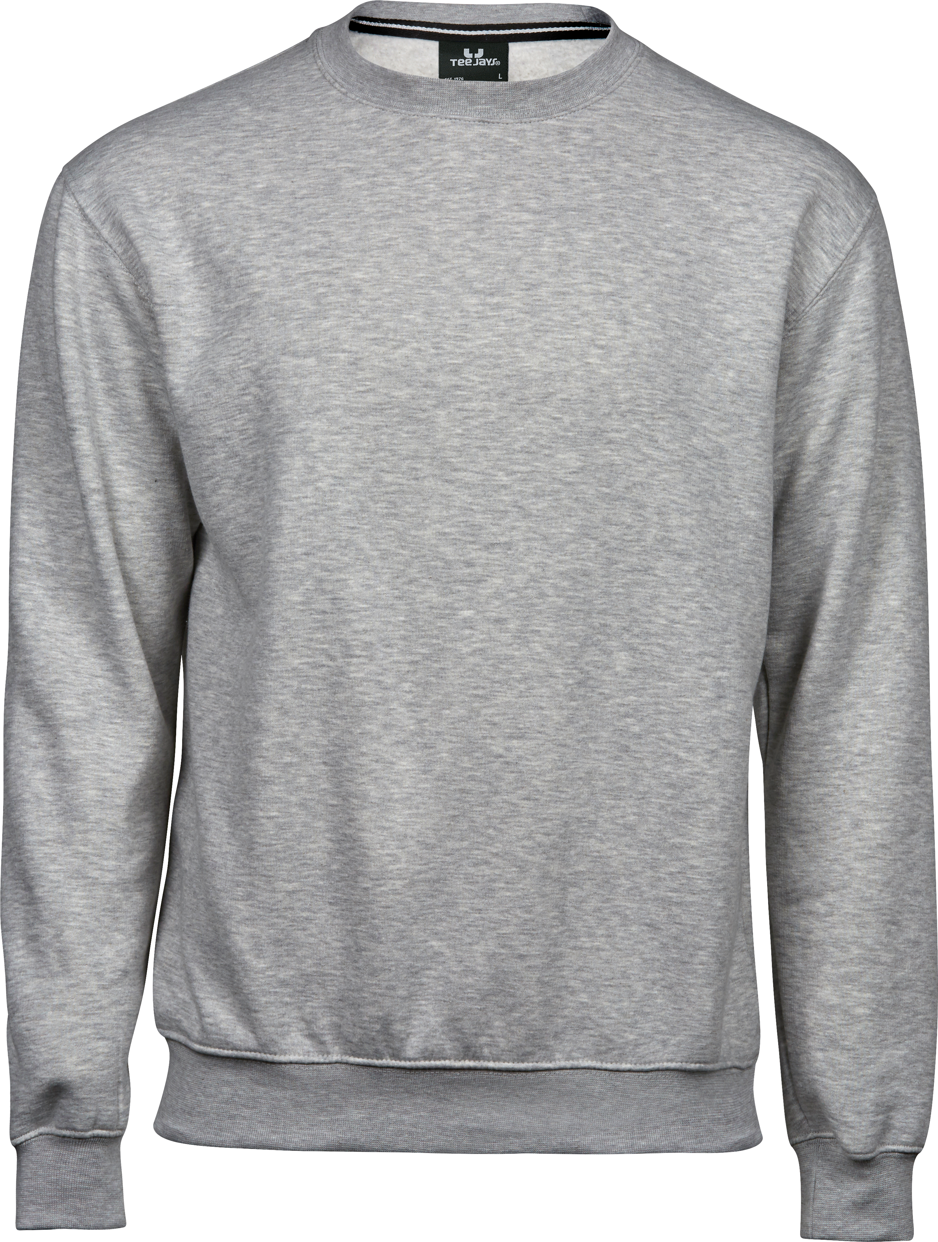 Heavy Sweatshirt, sweatshirt för herrar från Tee Jays i Grå melange