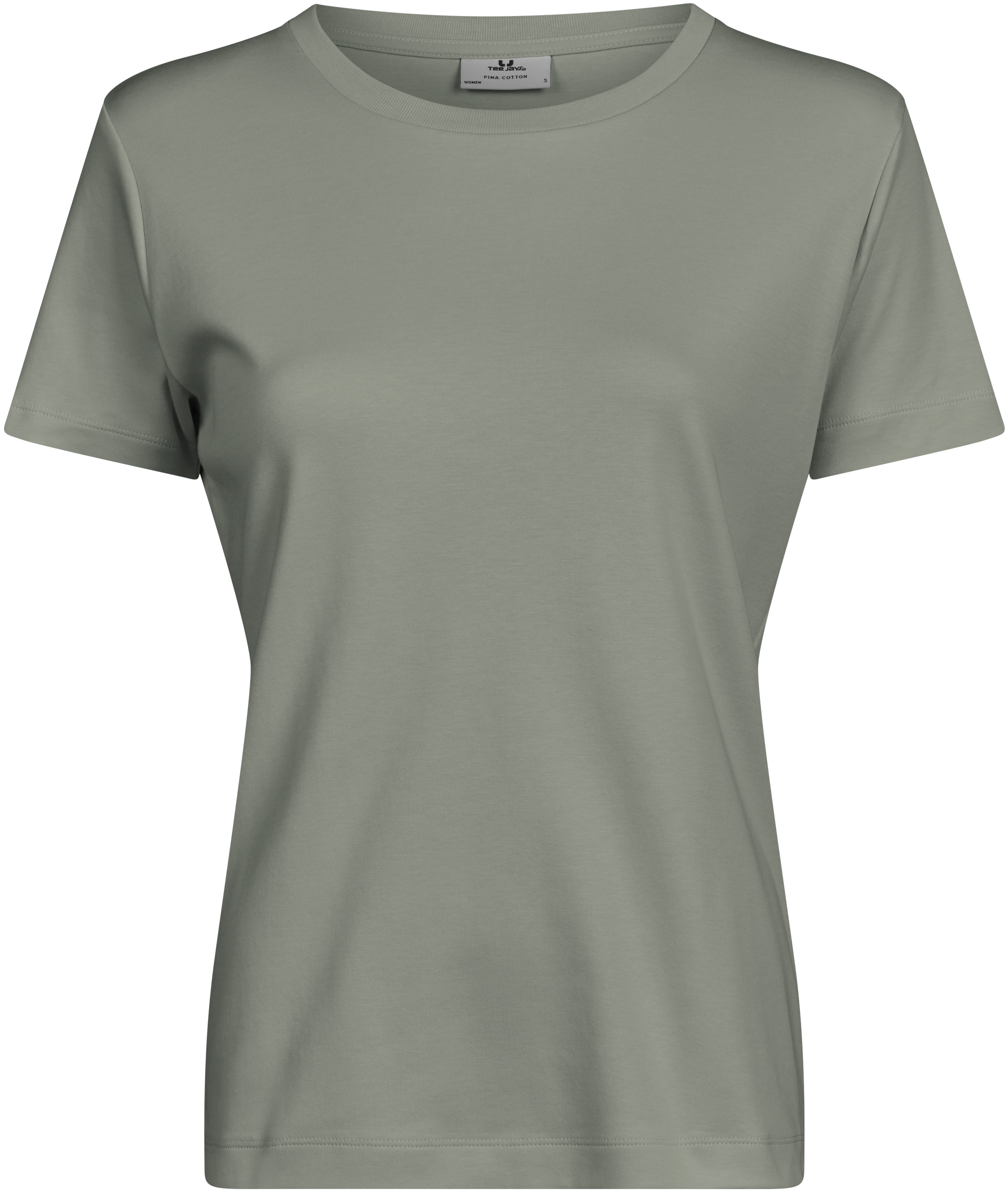 Pima Cotton Tee, t-shirt för damer från Tee Jays i Salviagrön
