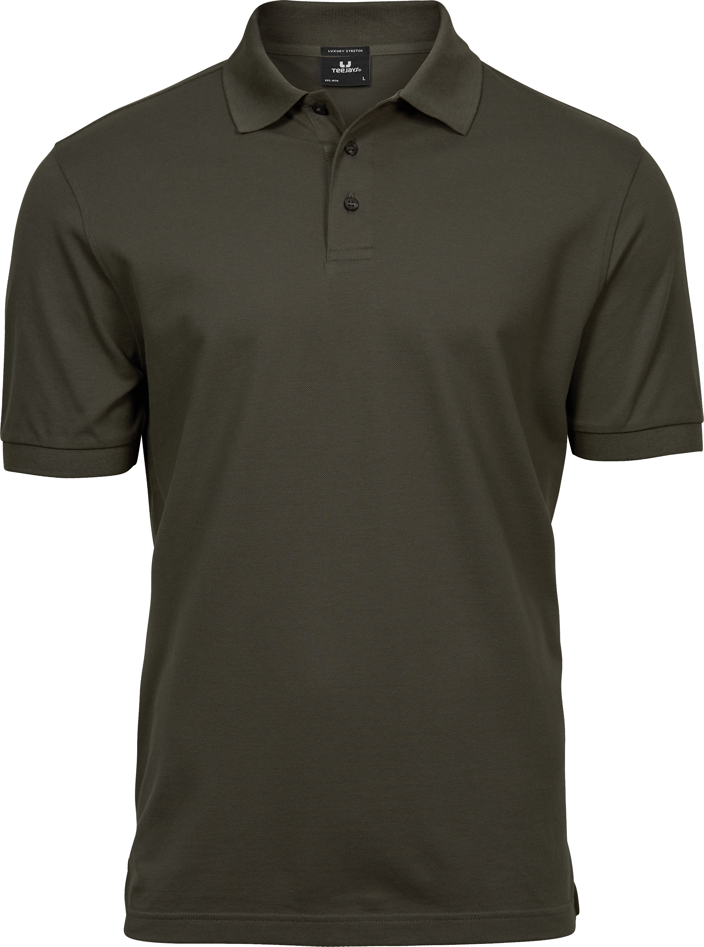 Luxury Stretch Polo, piké för herrar från Tee Jays i Mörk olivgrön