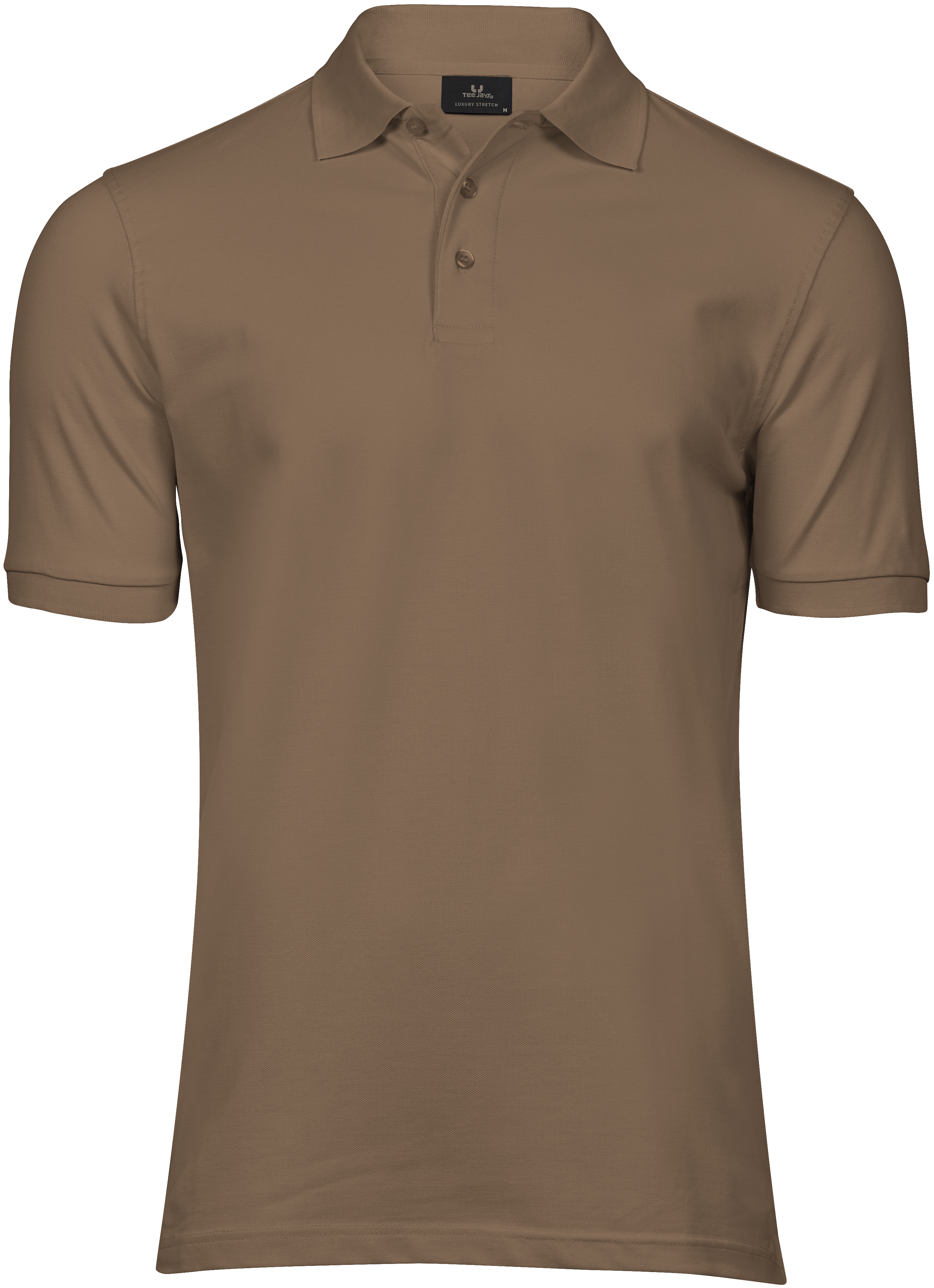 Luxury Stretch Polo, piké för herrar från Tee Jays i Träbrun