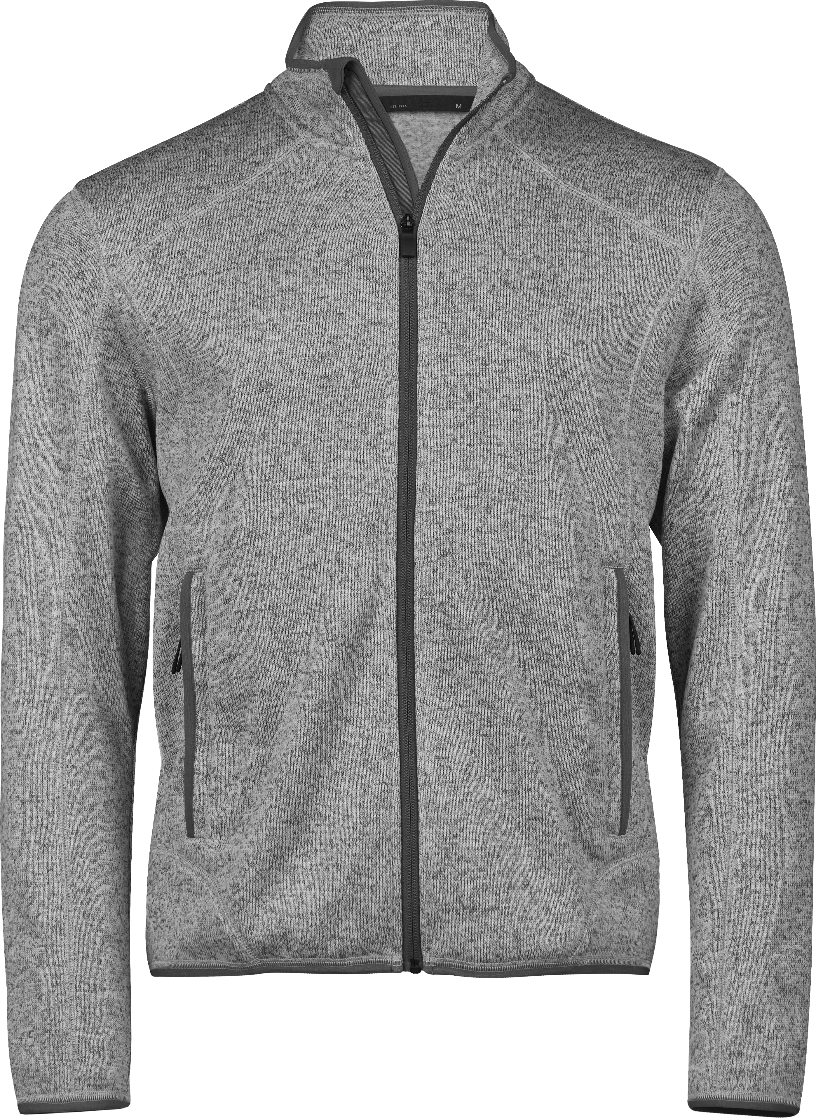 Outdoor Fleece, fleecejacka för herrar från Tee Jays i Grå melange