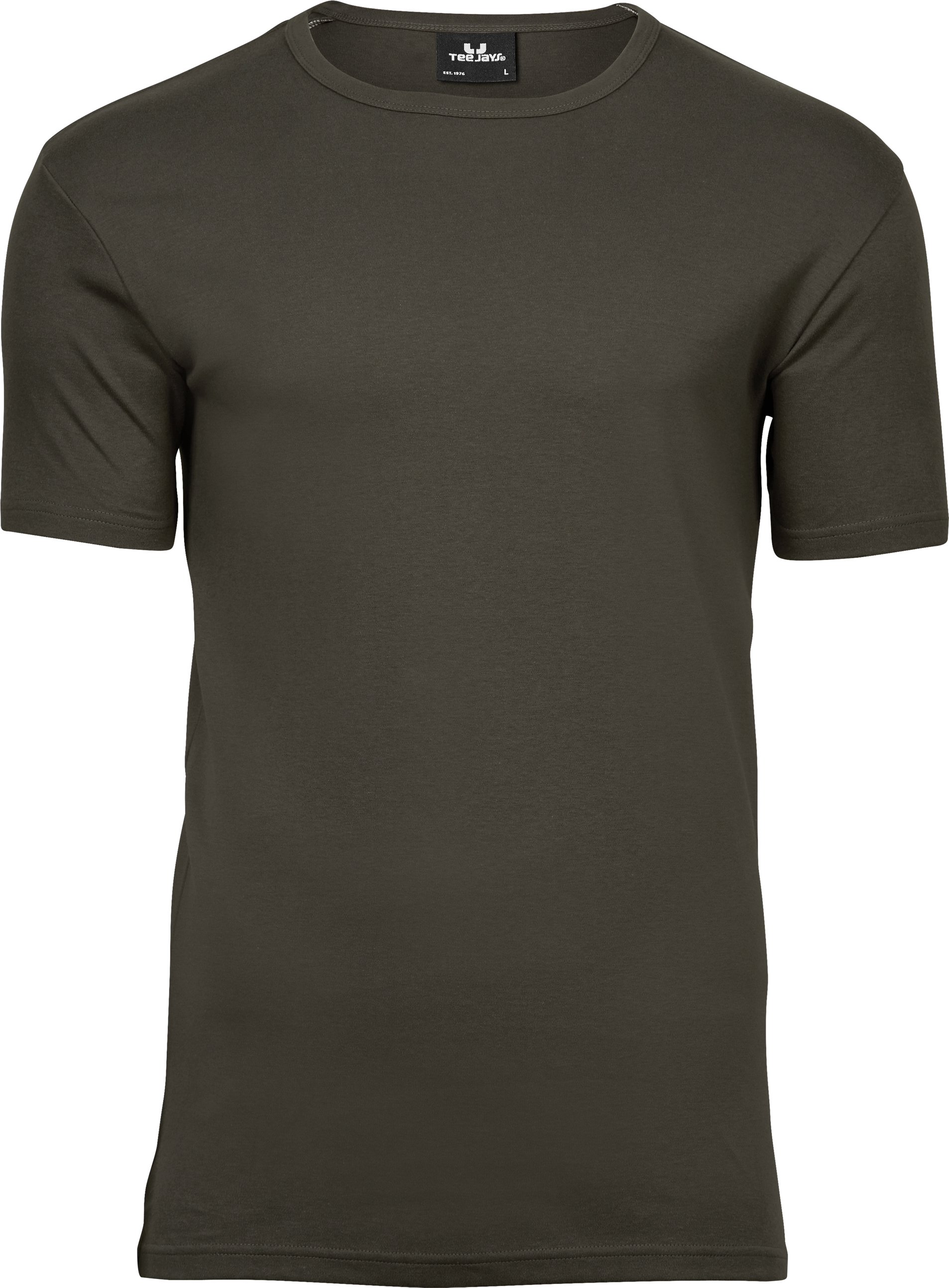 Interlock Tee, t-shirt för herrar från Tee Jays i Mörk olivgrön