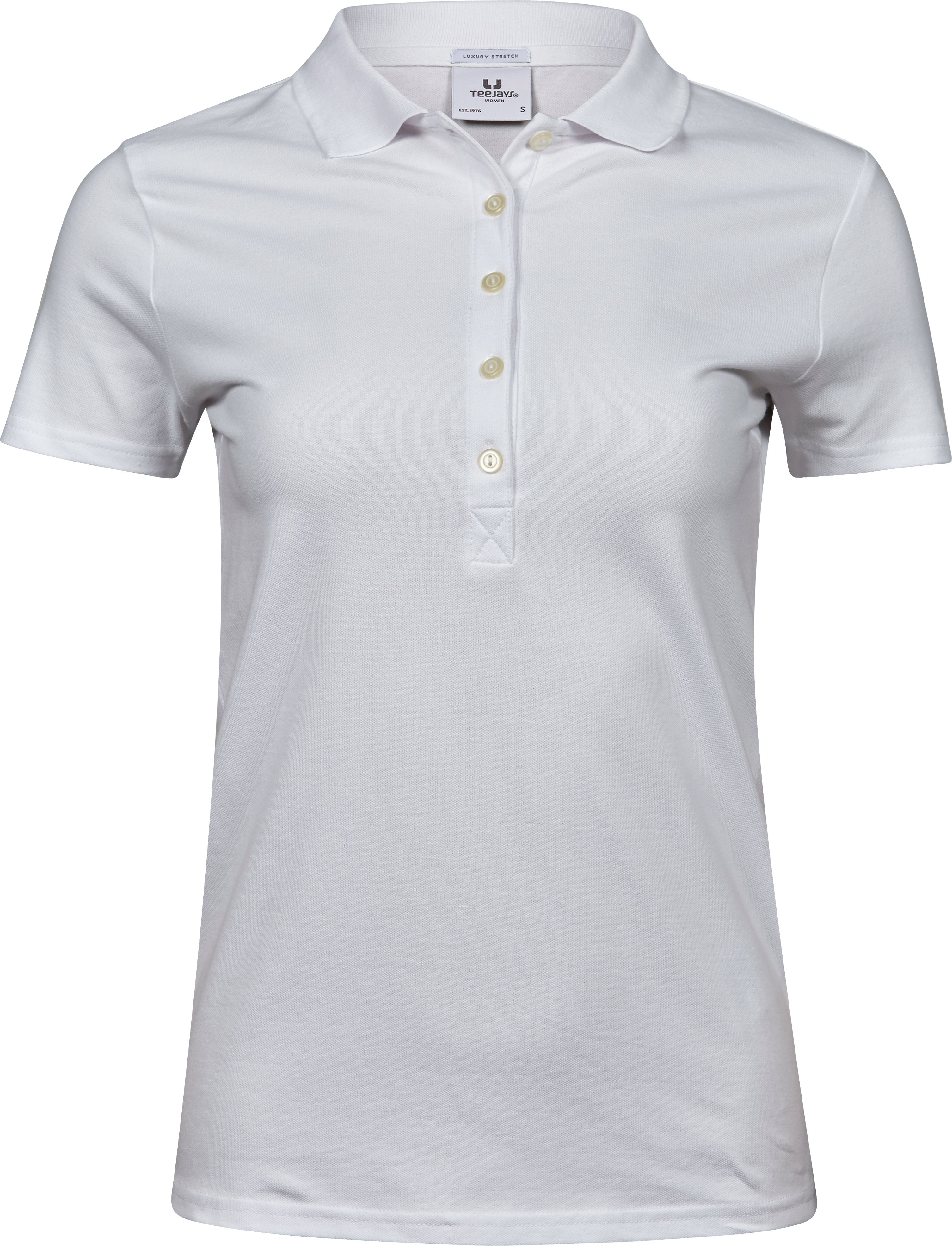 Luxury Stretch Polo, piké för damer från Tee Jays i Vit