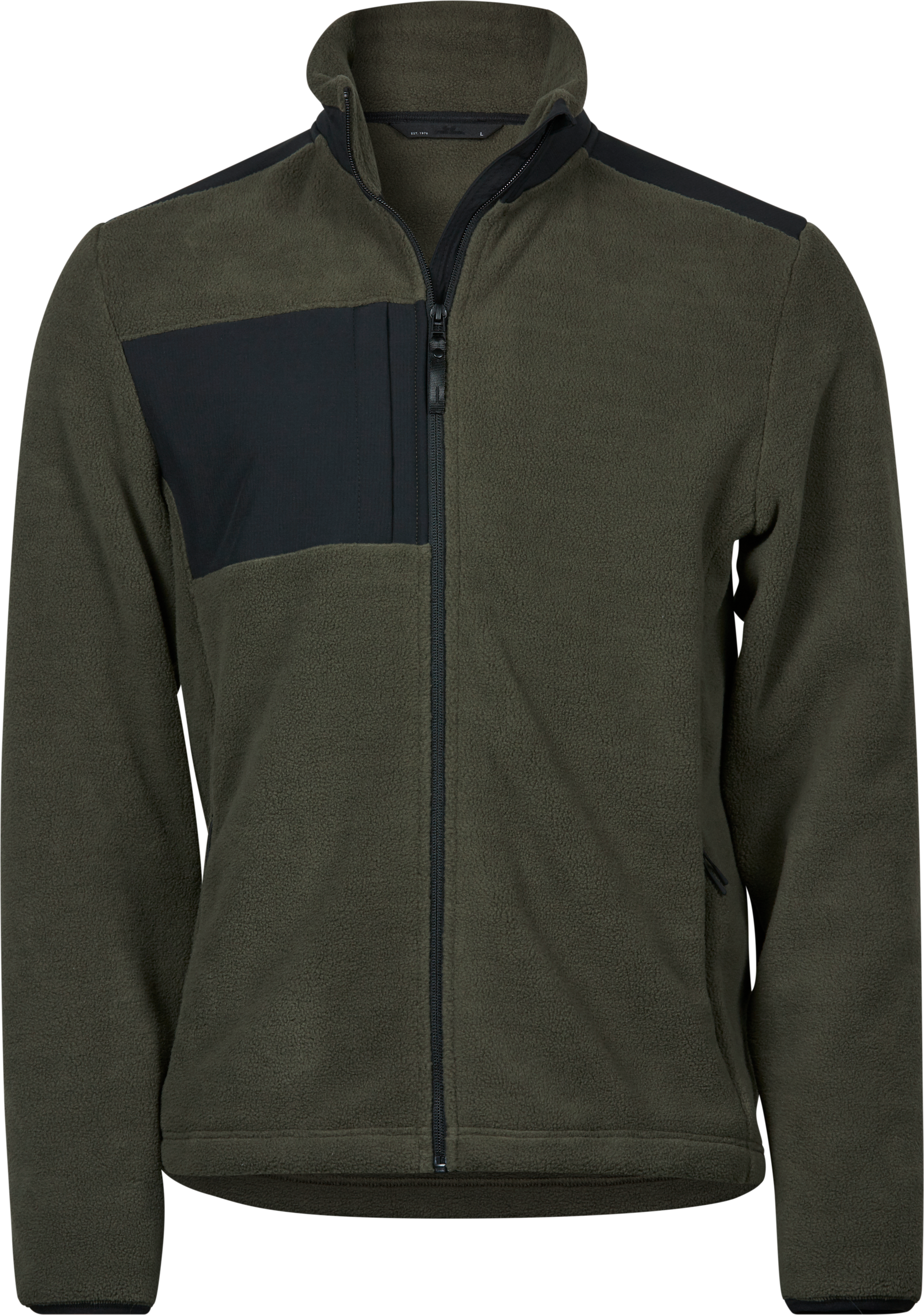 Mountain Fleece, fleecejacka för herrar från Tee Jays i Djupgrön/Svart