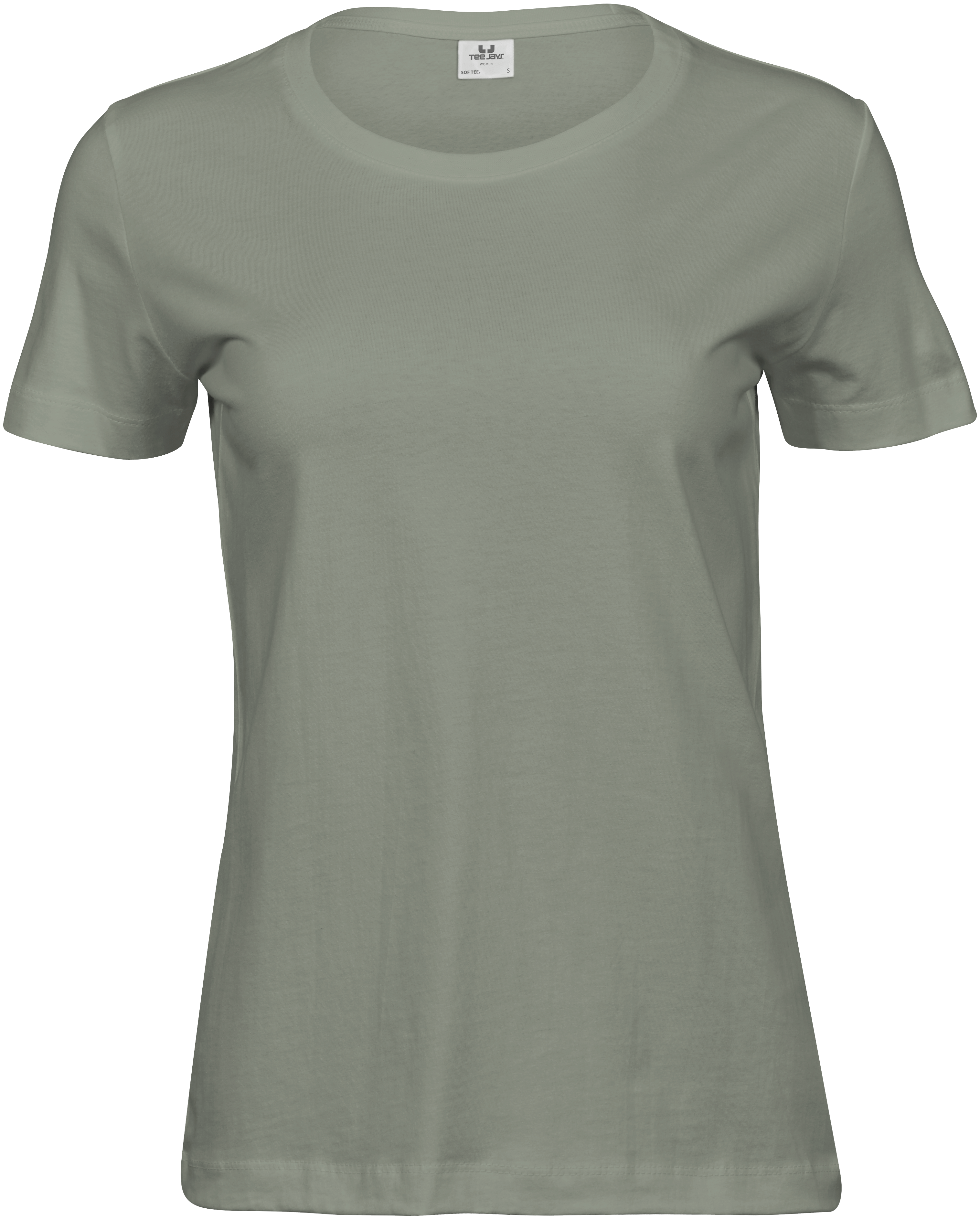 Sof Tee, t-shirt för damer från Tee Jays i Salviagrön