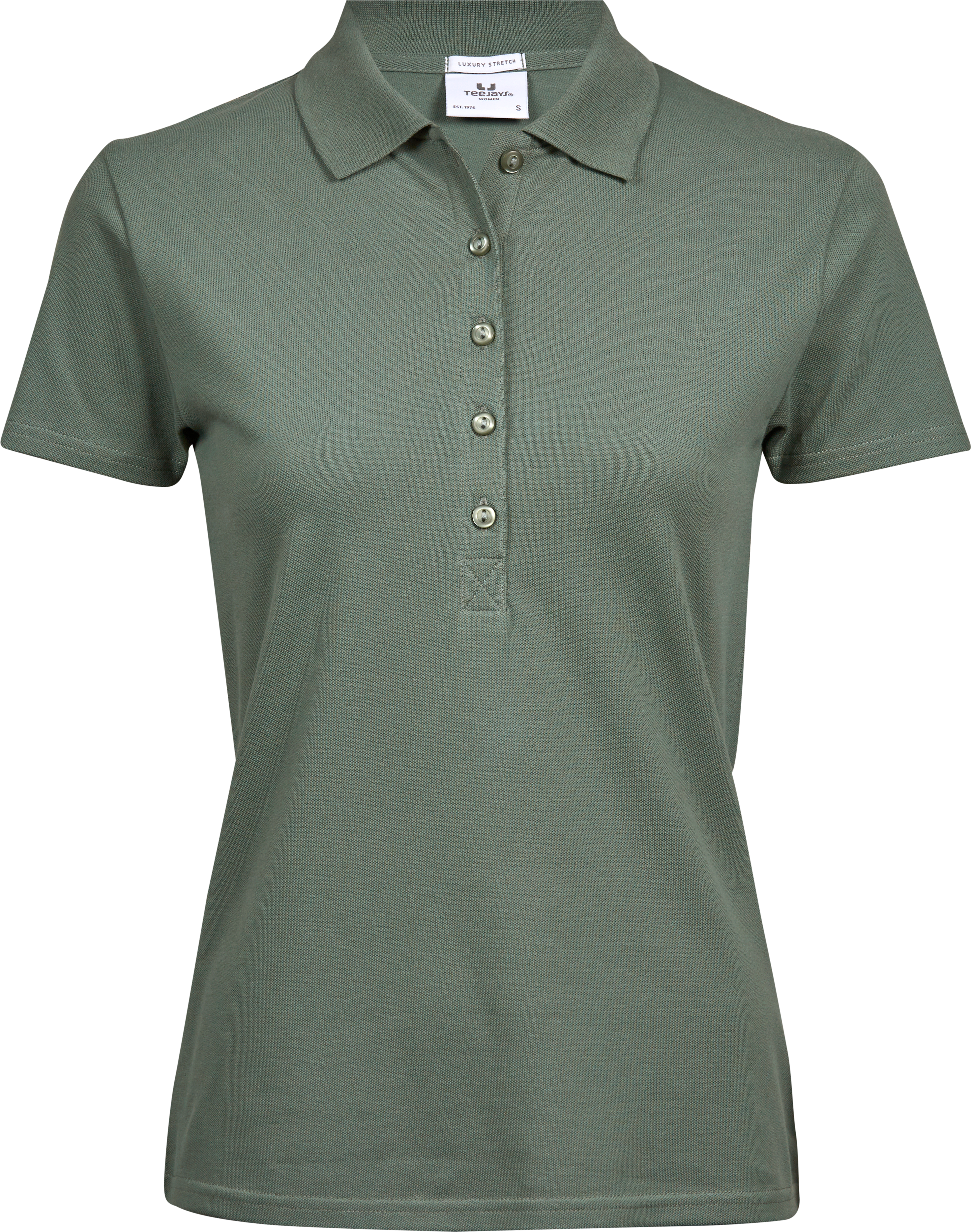 Luxury Stretch Polo, piké för damer från Tee Jays i Lövgrön