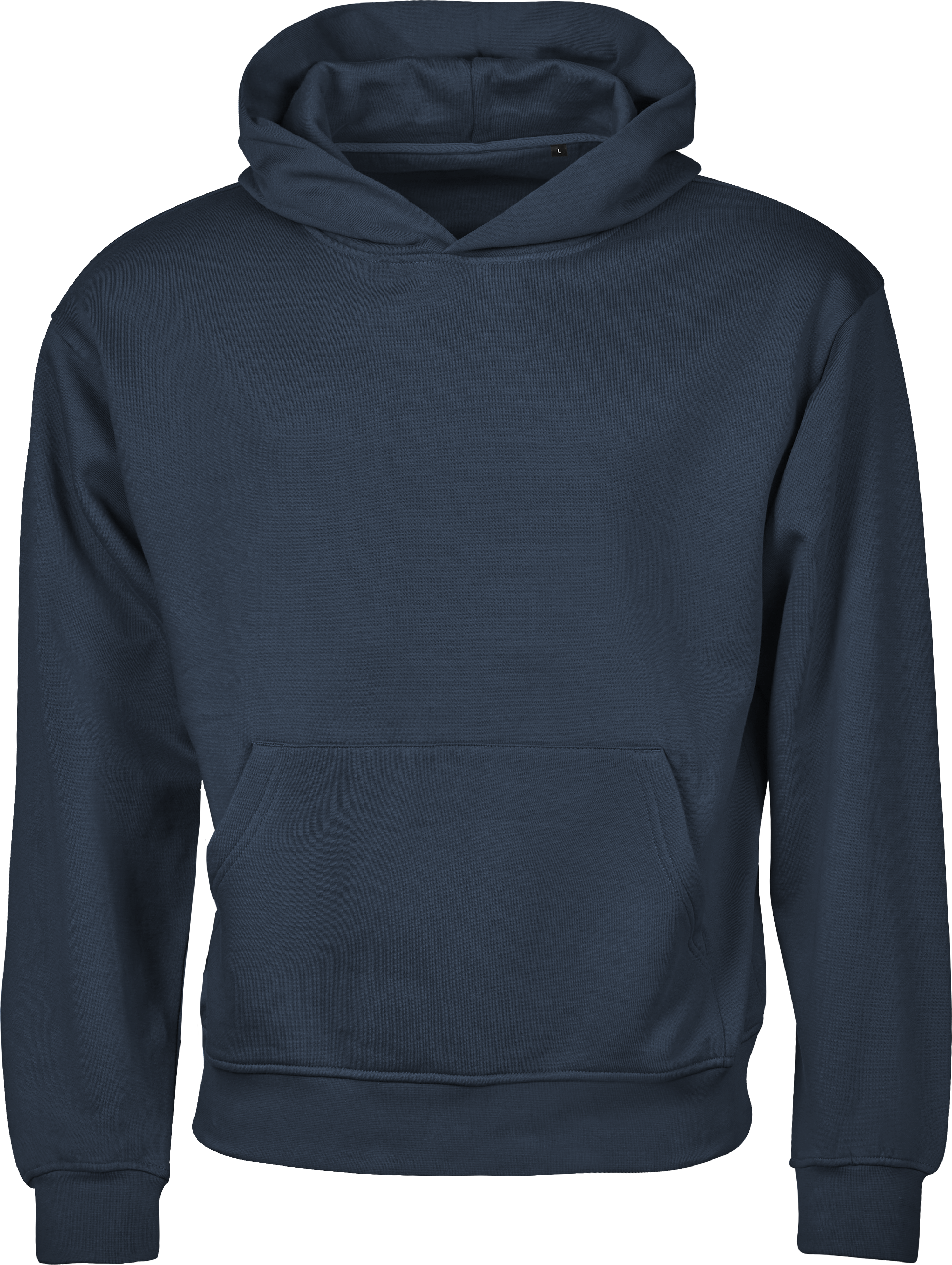 Unlabeled Loose Fit Hoodie, huvtröja unisex från Tee Jays i Bläckblå