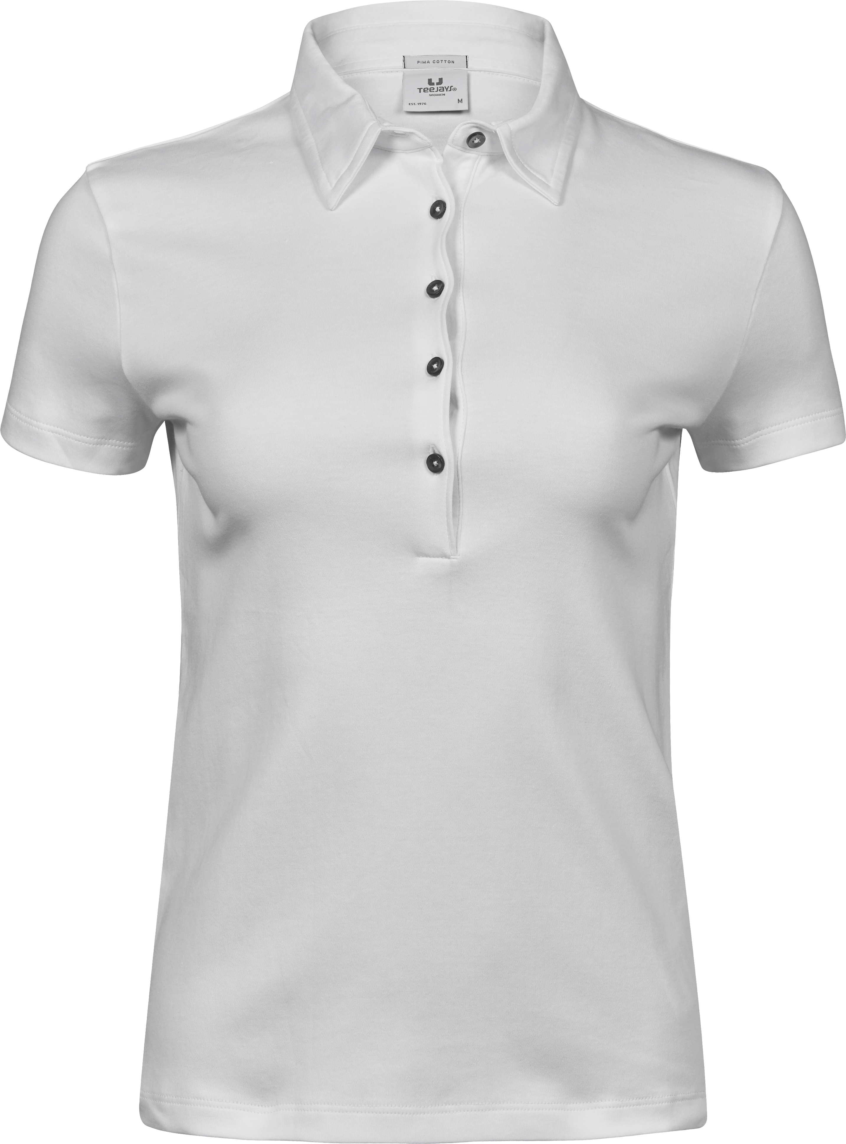 Pima Cotton Polo, piké för damer från Tee Jays i Vit