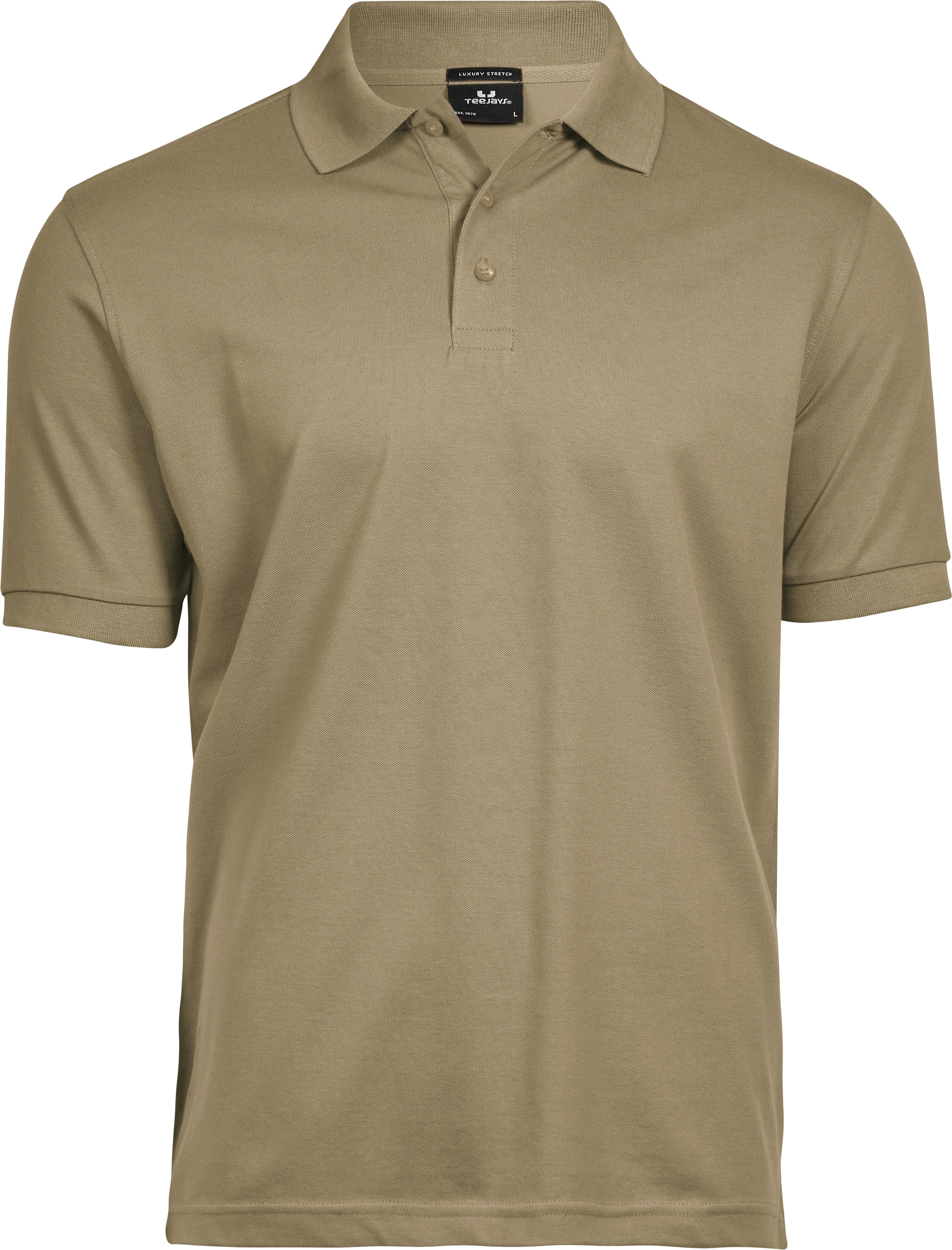 Luxury Stretch Polo, piké för herrar från Tee Jays i Kitt