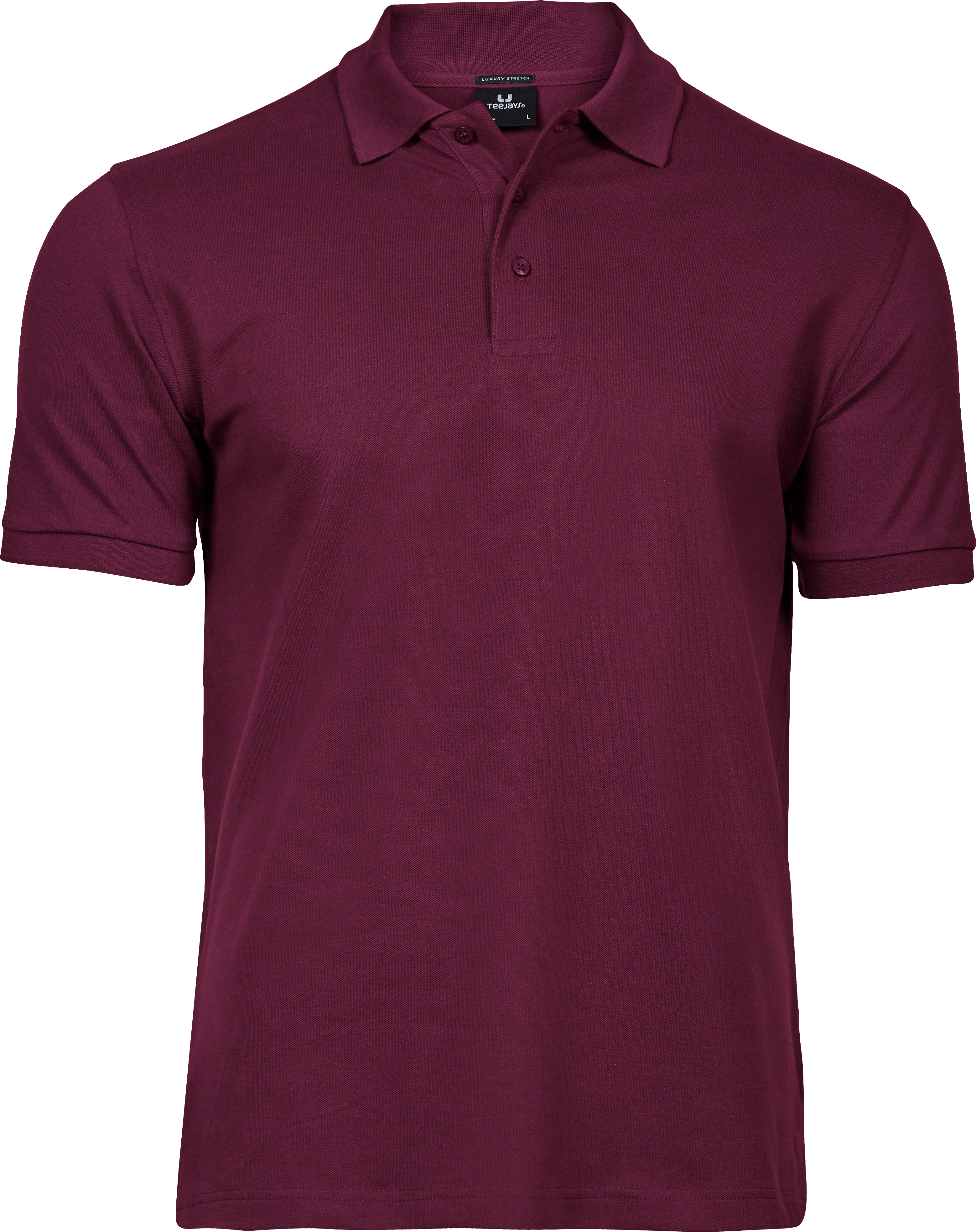 Luxury Stretch Polo, piké för herrar från Tee Jays i Vinröd