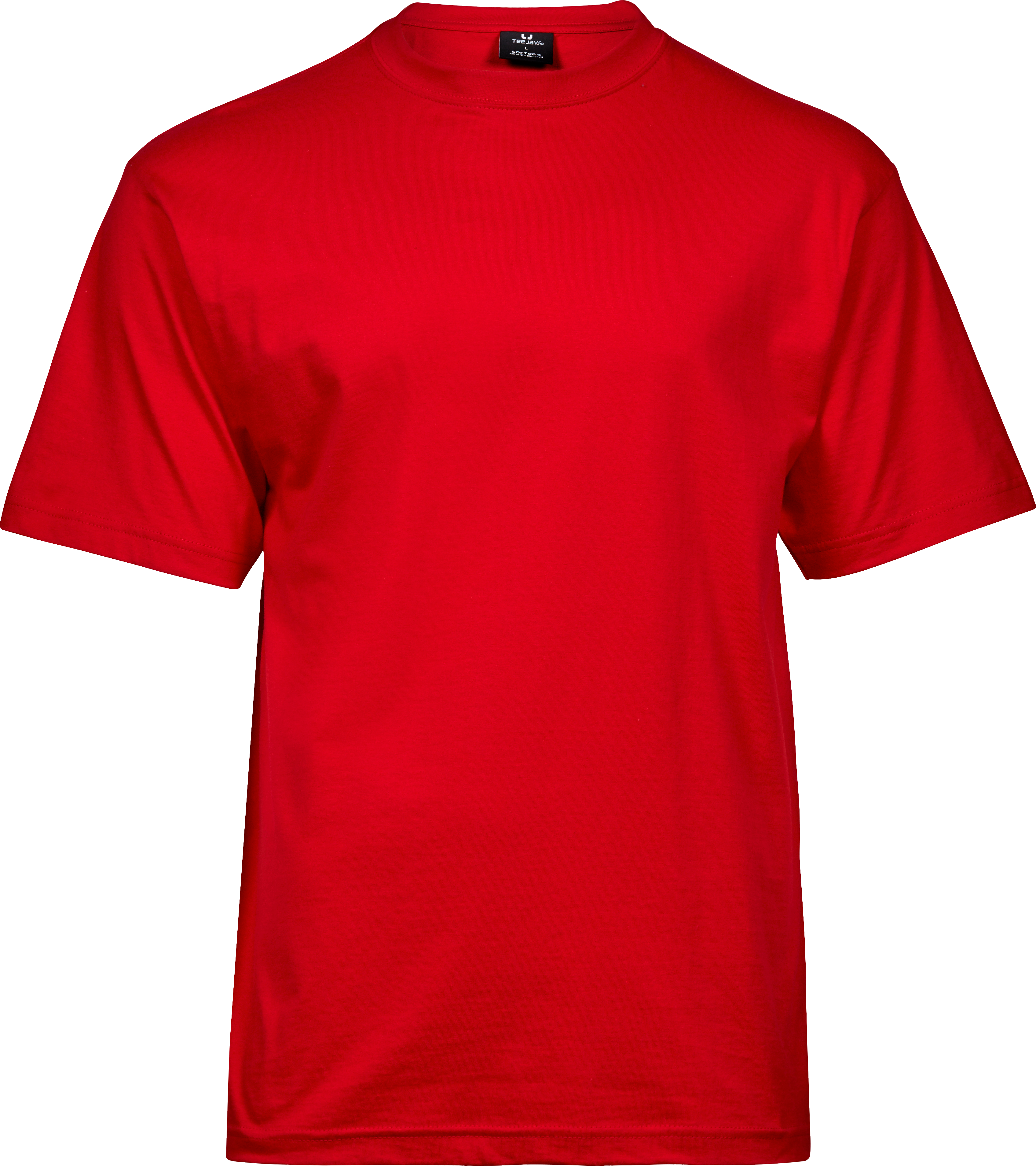 Sof Tee, t-shirt för herrar från Tee Jays i Röd