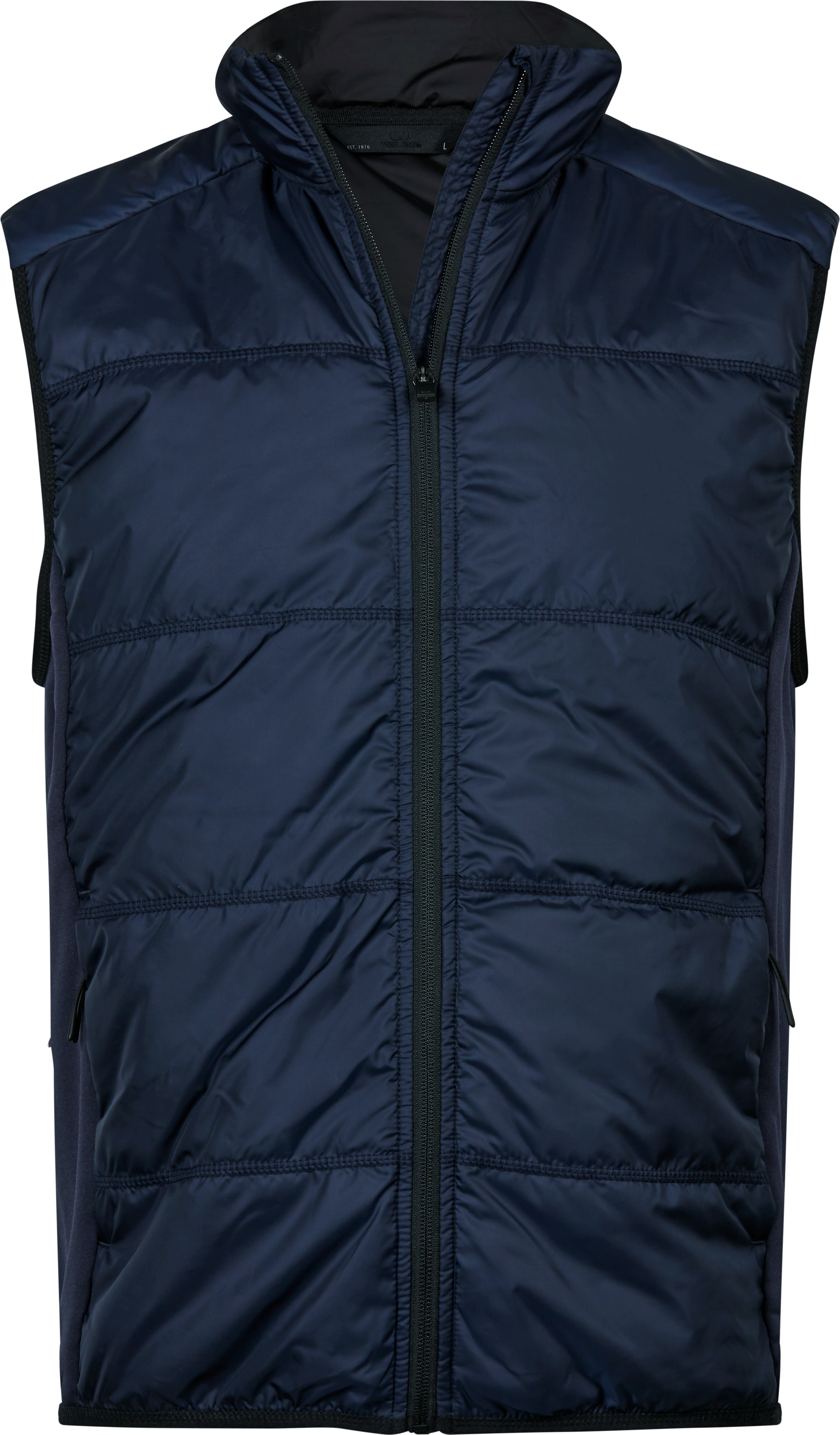Hybrid-Stretch Bodywarmer, väst för herrar från Tee Jays i Marinblå