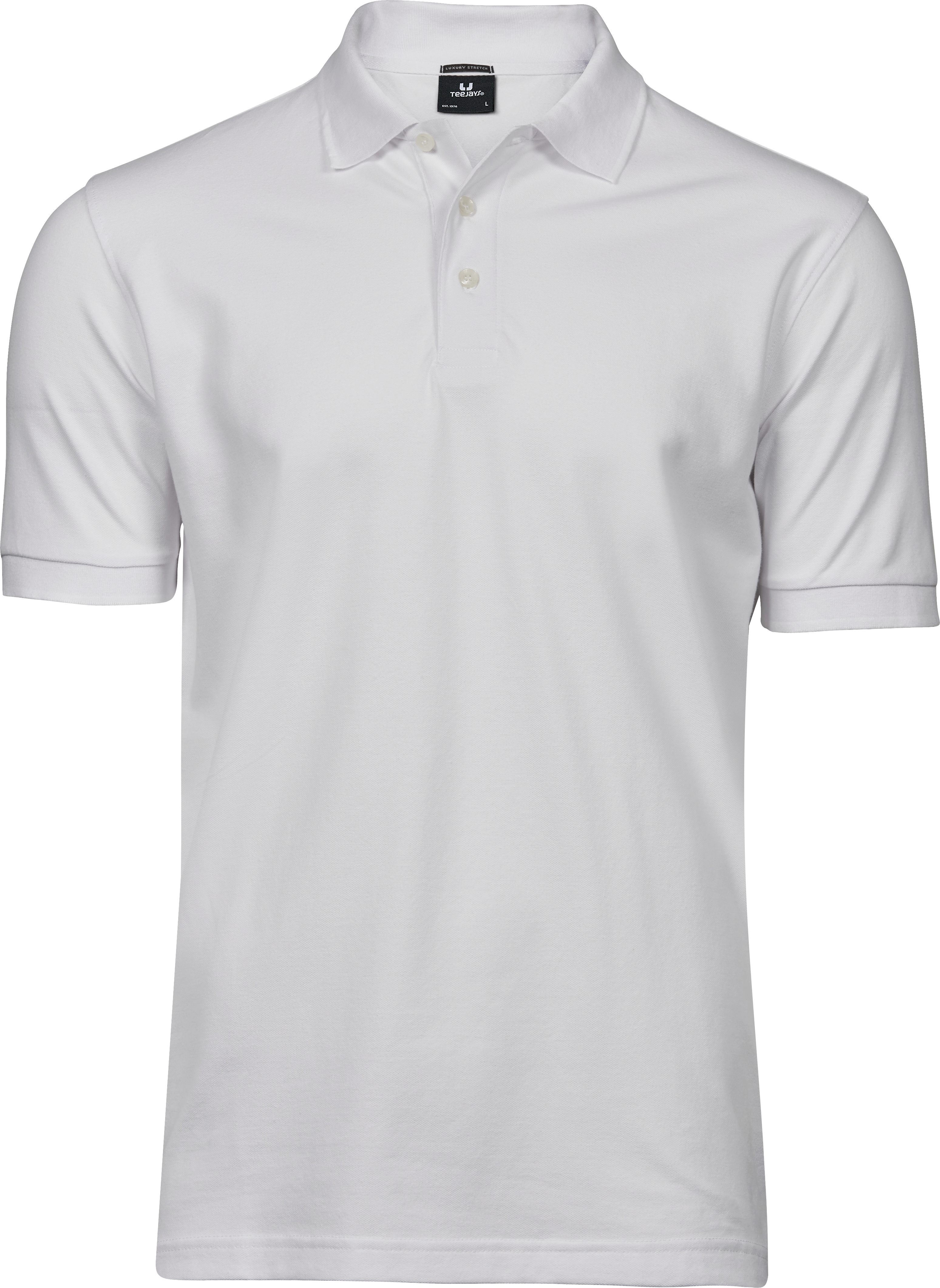 Luxury Stretch Polo, piké för herrar från Tee Jays i Vit