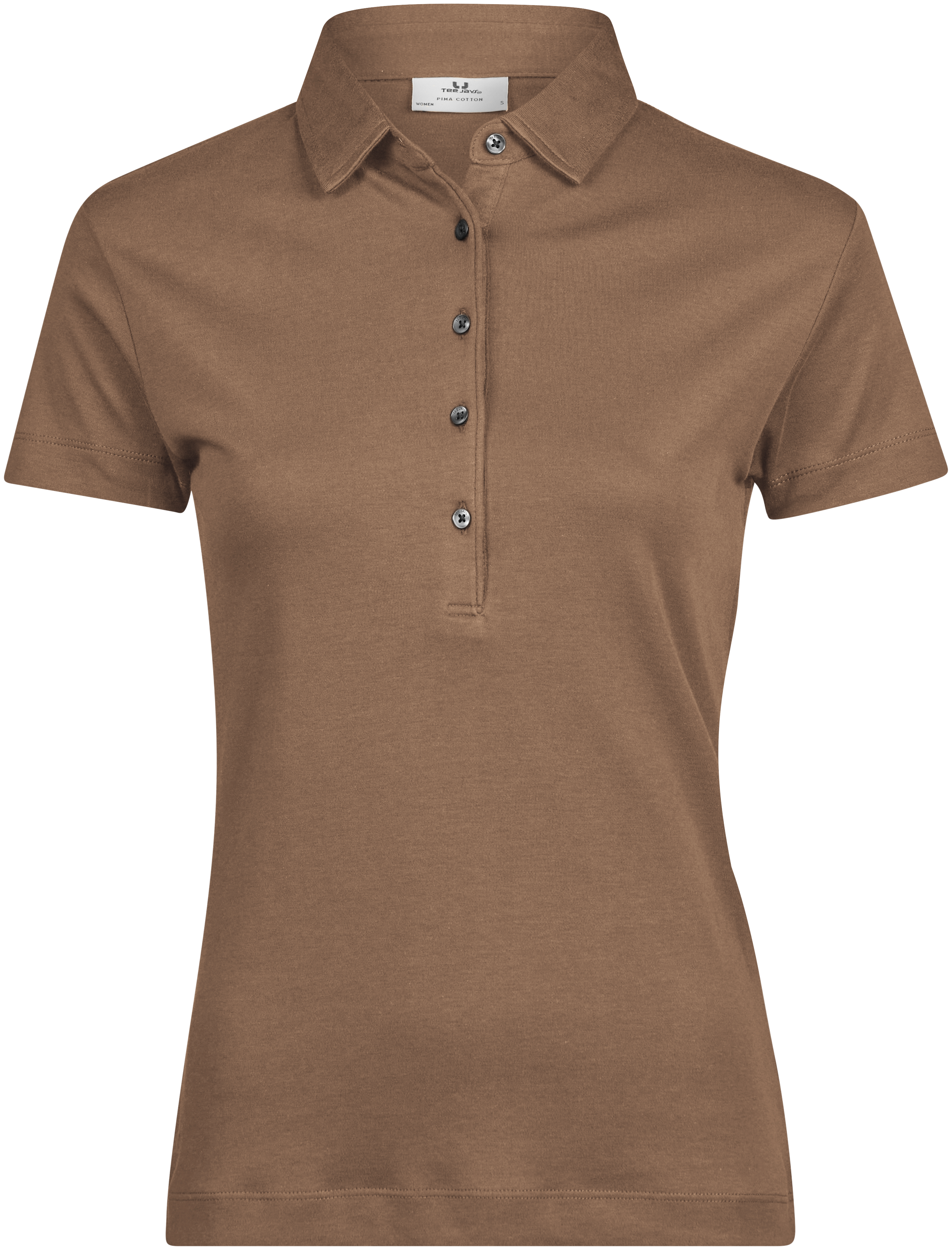 Pima Cotton Polo, piké för damer från Tee Jays i Träbrun