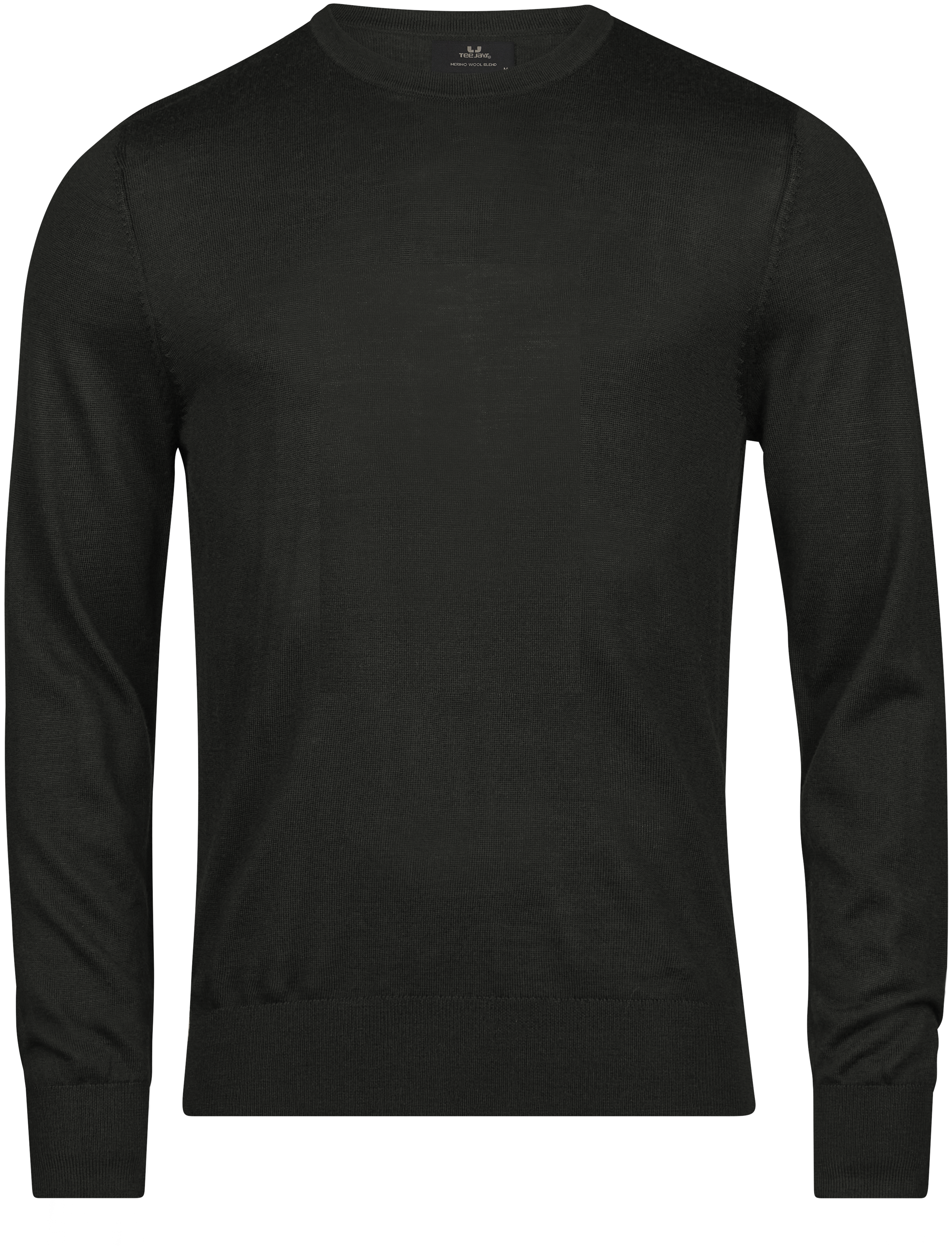 Crew Neck Knit, stickad tröja för herrar från Tee Jays i Tallgrön