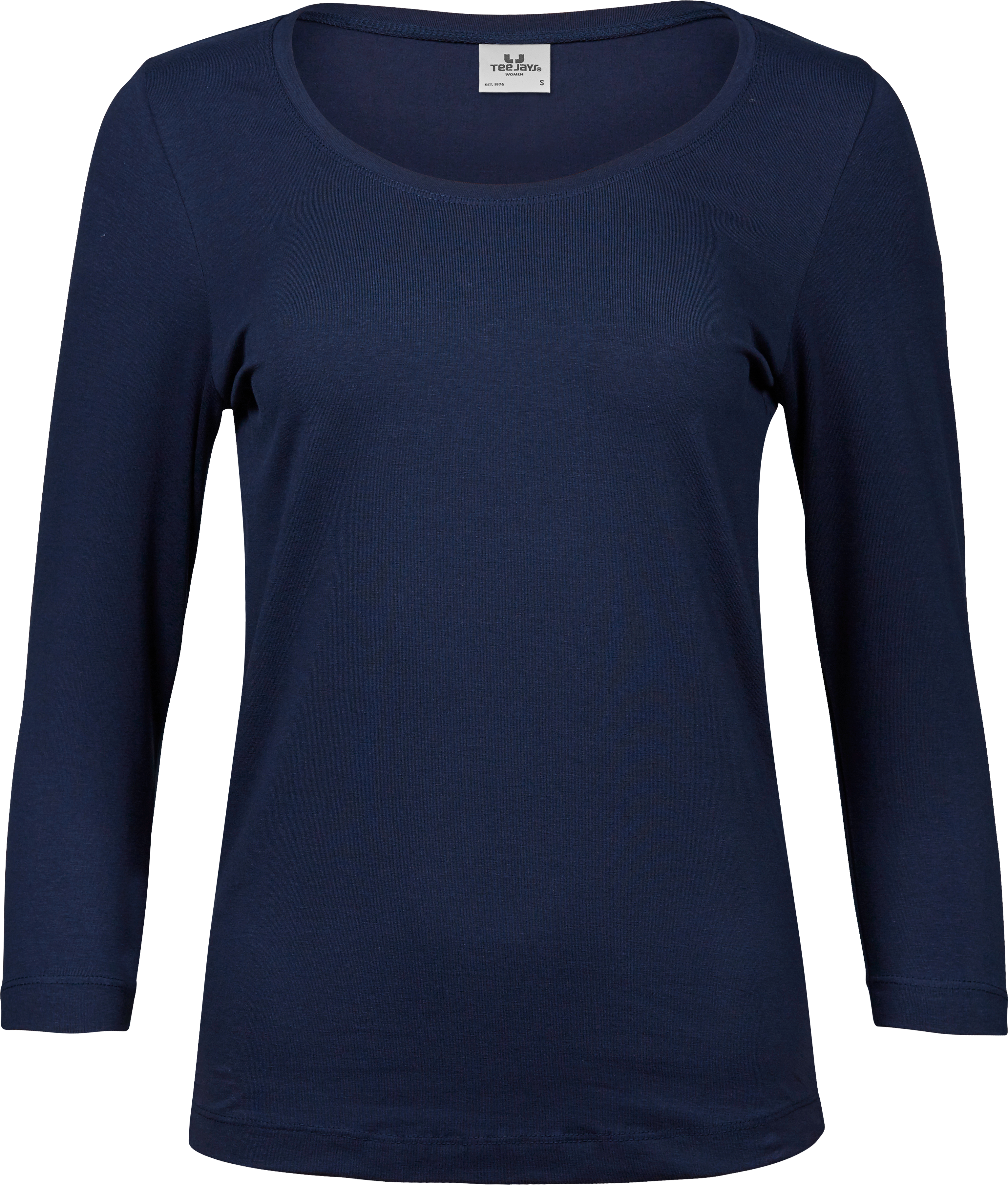 Stretch 3/4 Sleeve Tee, t-shirt för damer från Tee Jays i Marinblå