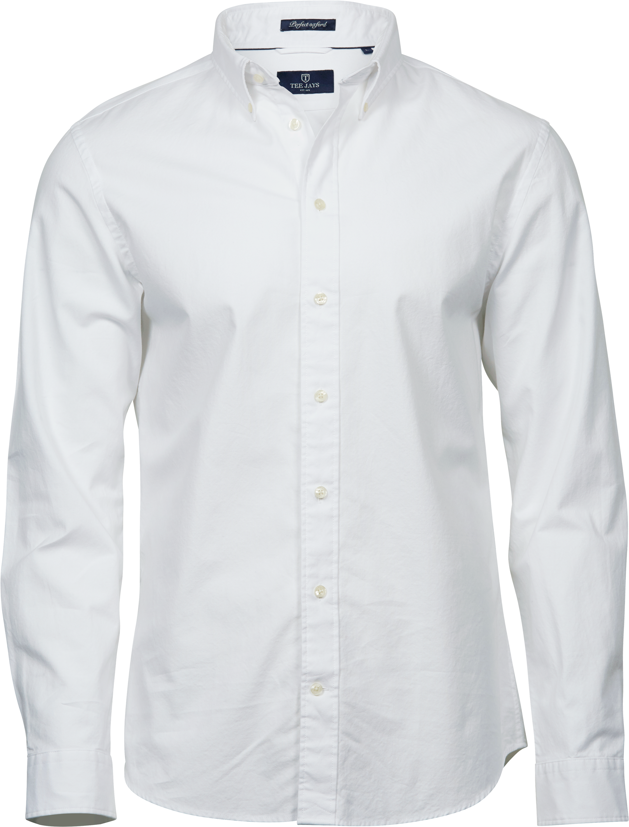 Perfect Oxford Shirt, skjorta för herrar från Tee Jays i Vit