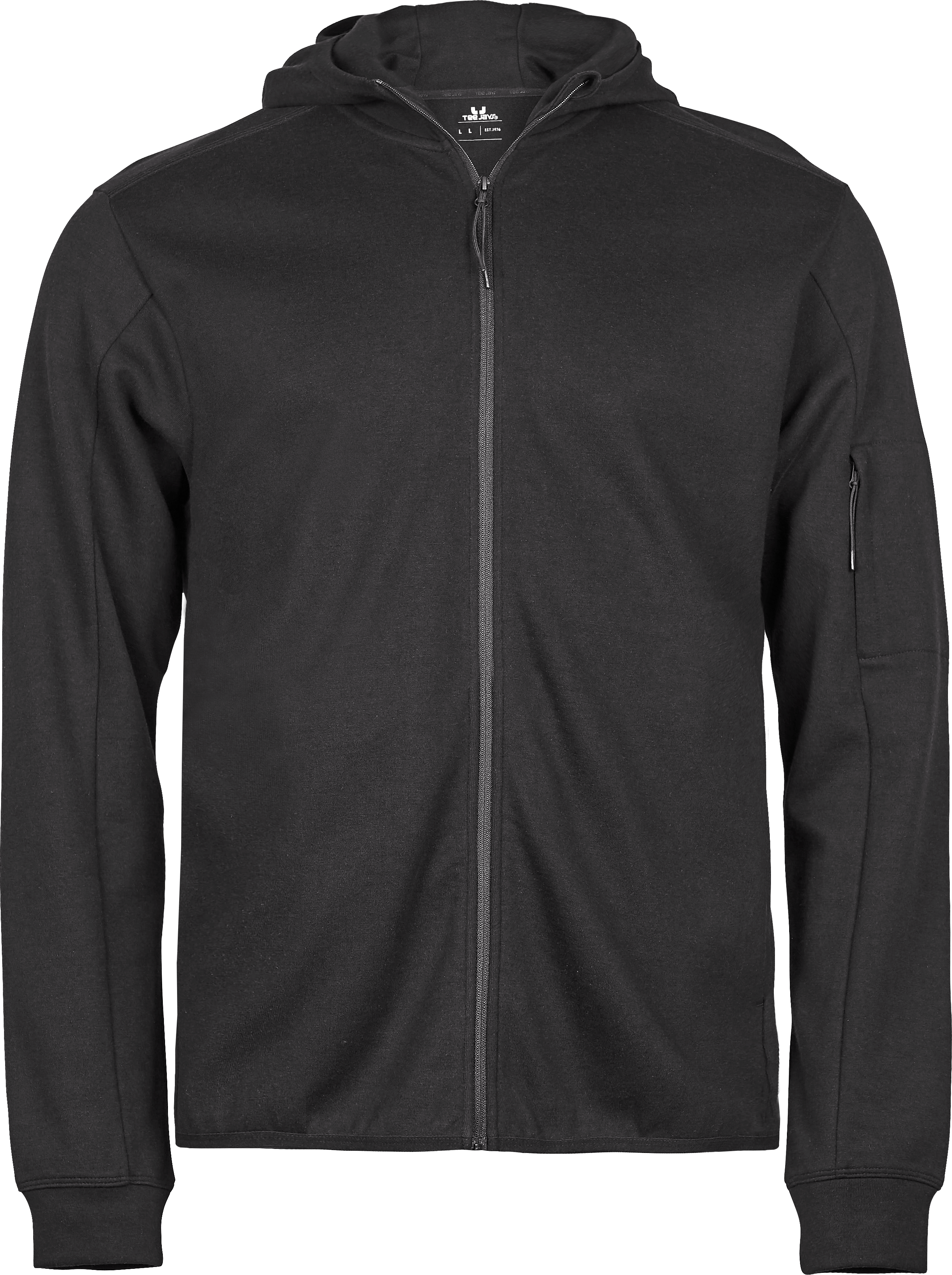Athletic Hooded Full Zip Sweat, huvtröja för herrar från Tee Jays