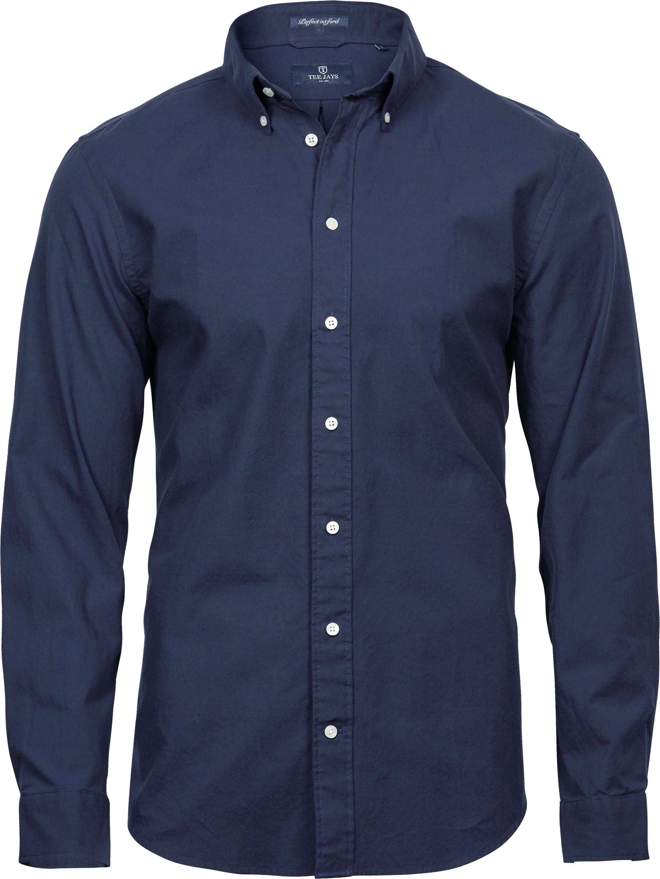 Perfect Oxford Shirt, skjorta för herrar från Tee Jays i Marinblå